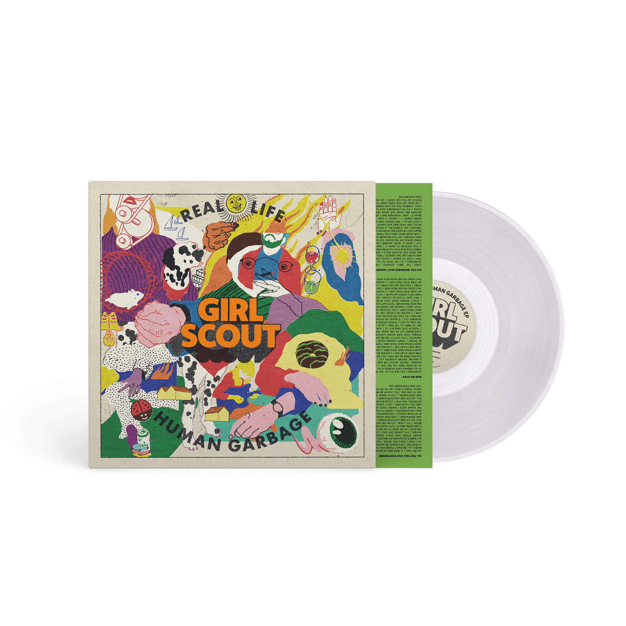 Real Life Human Garbage / Granny Music: Limited Clear Vinyl LP