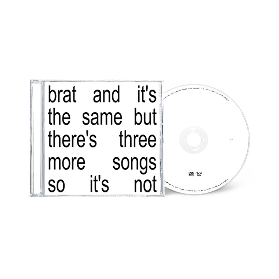 brat and it’s the same but there’s three more songs so it’s not: CD