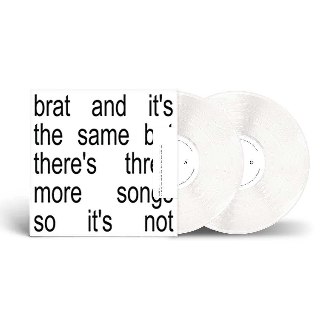 brat and it’s the same but there’s three more songs so it’s not: White Vinyl 2LP