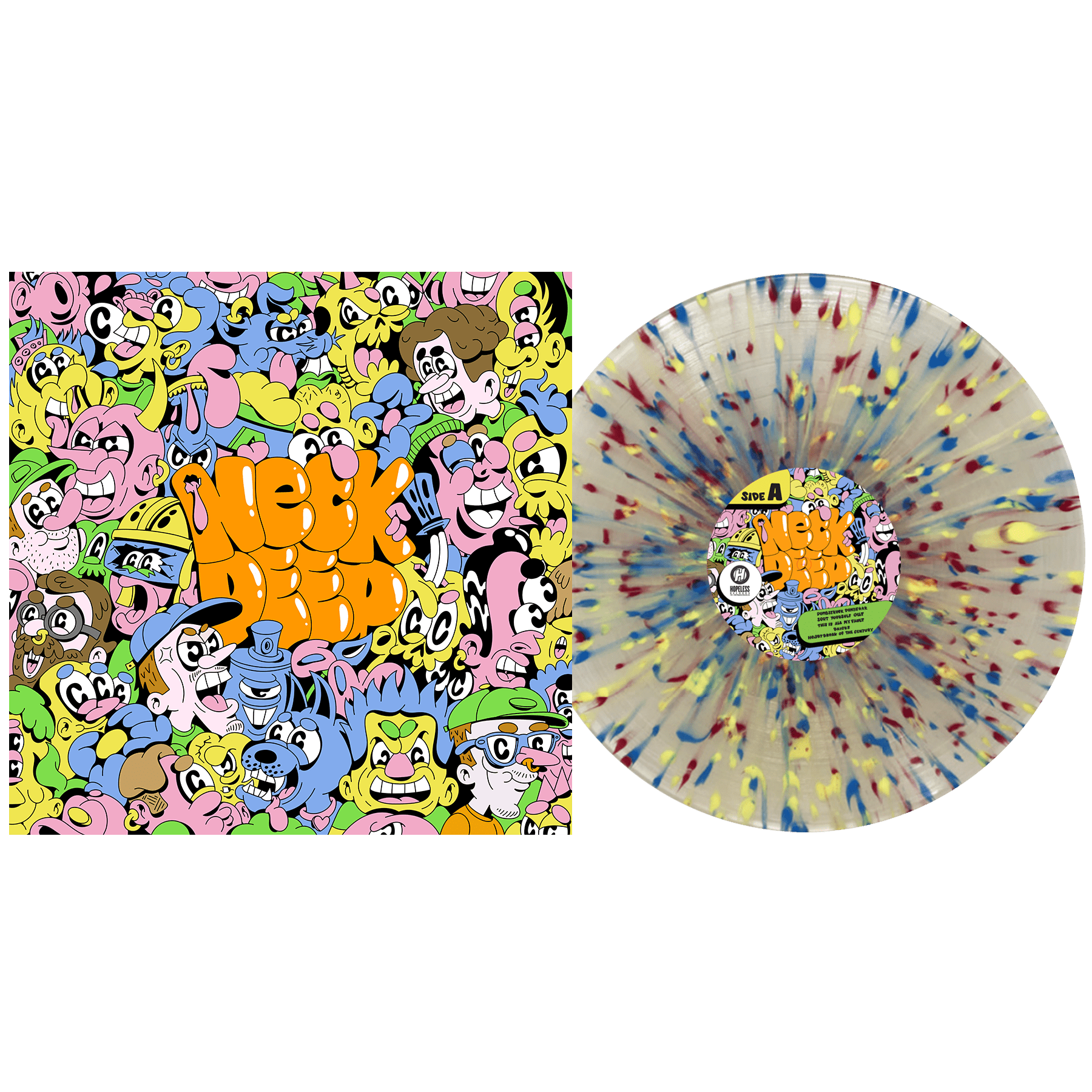 Neck Deep: Exclusive Clear w/ Red, Blue & Yellow Splatter Vinyl LP