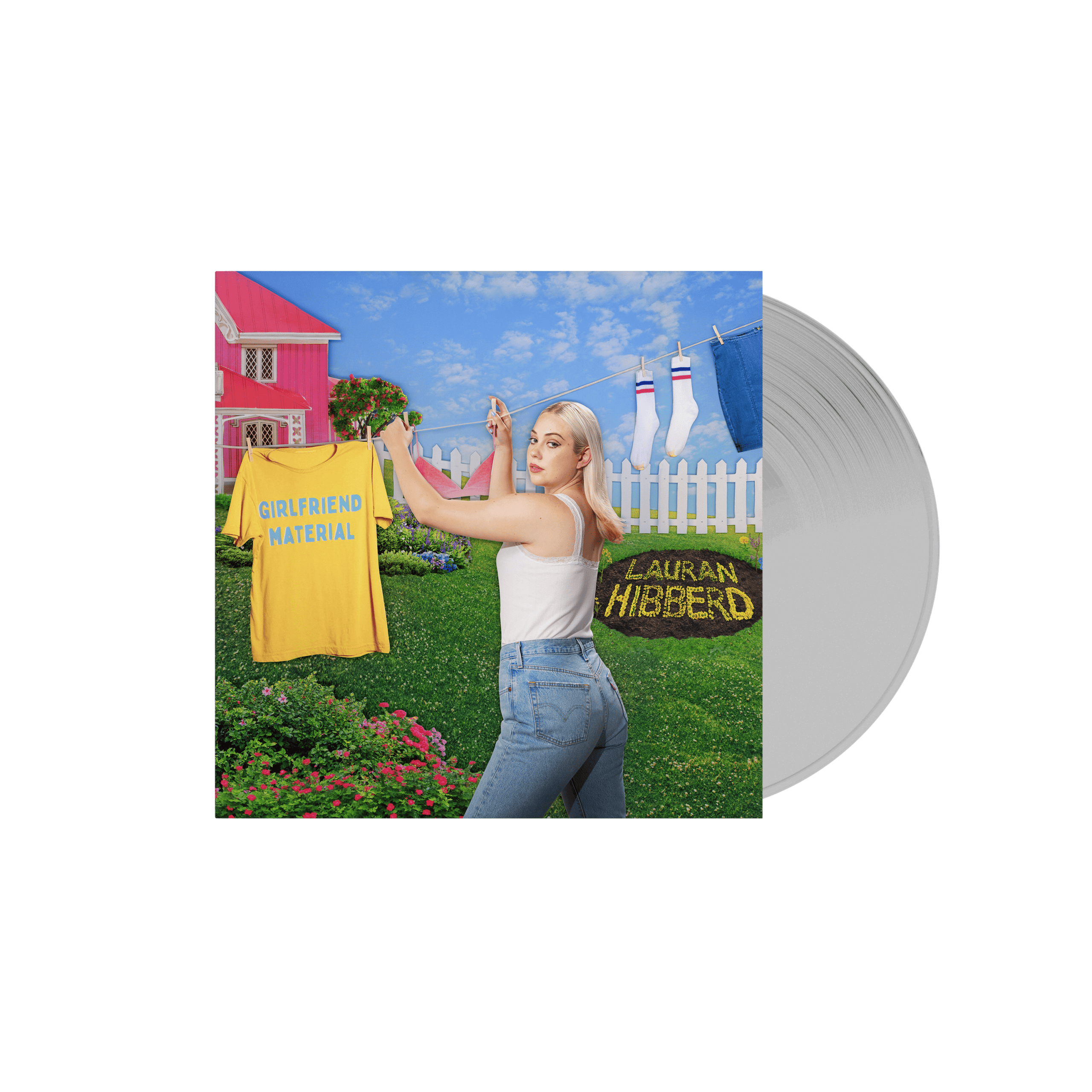 girlfriend material: Sky Blue Vinyl LP, Clear Vinyl LP + Signed Print - Image 3
