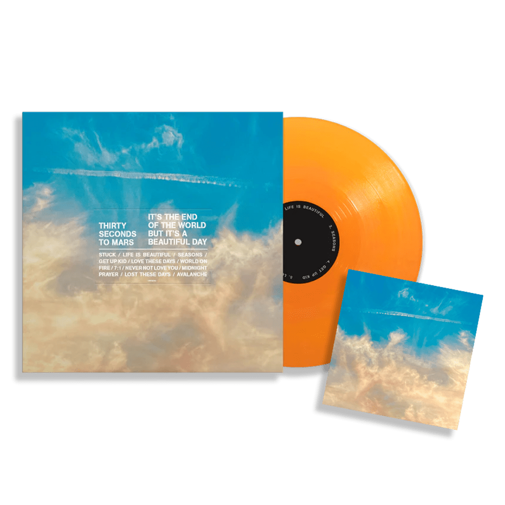 It's The End Of The World But It's A Beautiful Day: Opaque Orange Vinyl LP + Signed Art Card