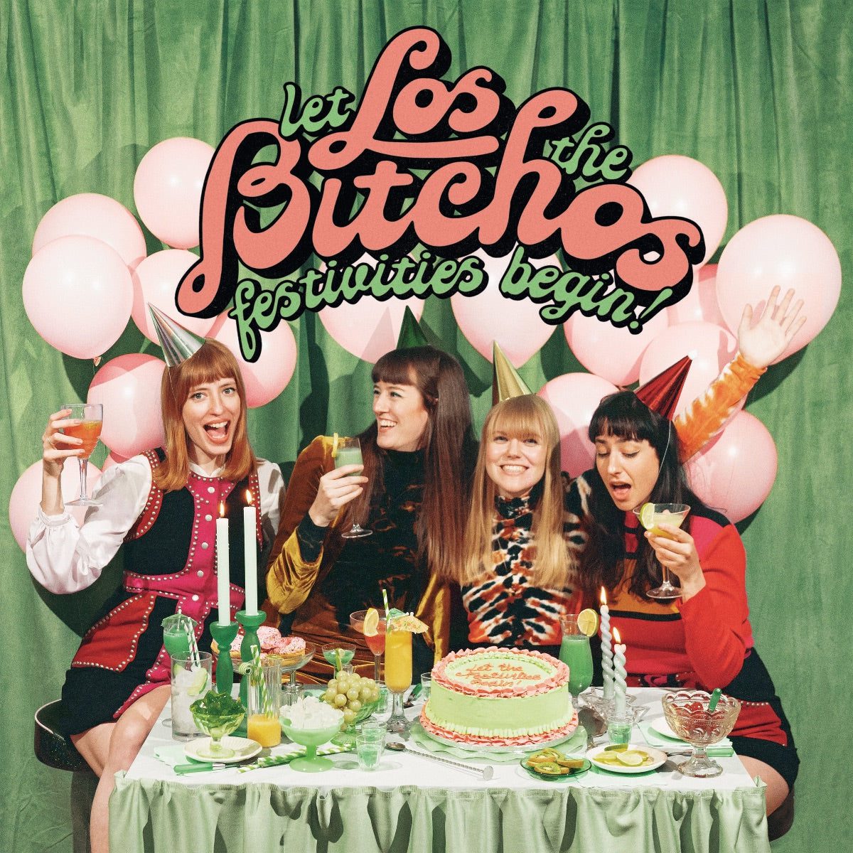 Let The Festivities Begin (Los Chrismos Edition): Red Vinyl LP w/ Bonus Flexi 7" + Sticker Pack - Image 2