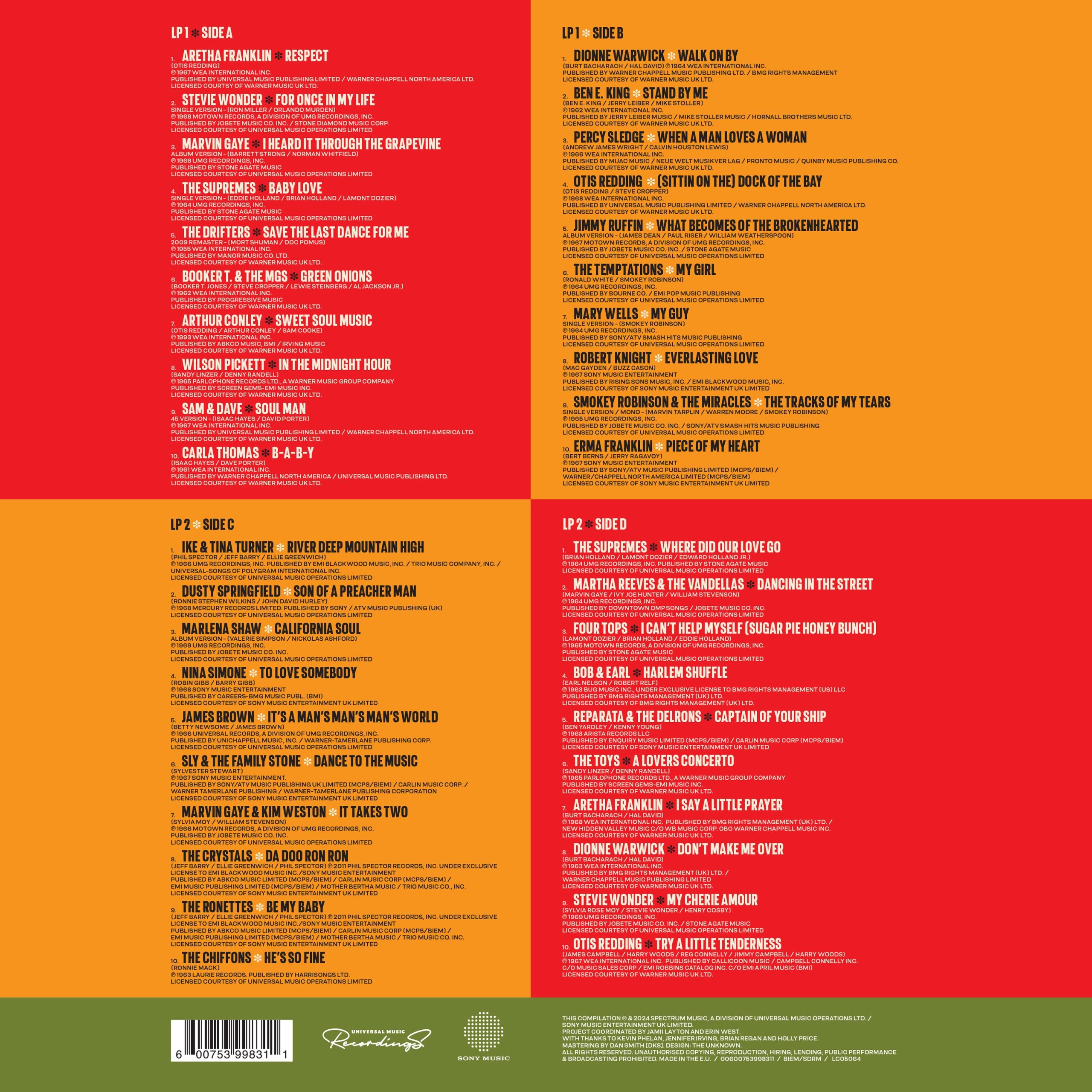 60s Soul Classics: Vinyl 2LP - Image 2