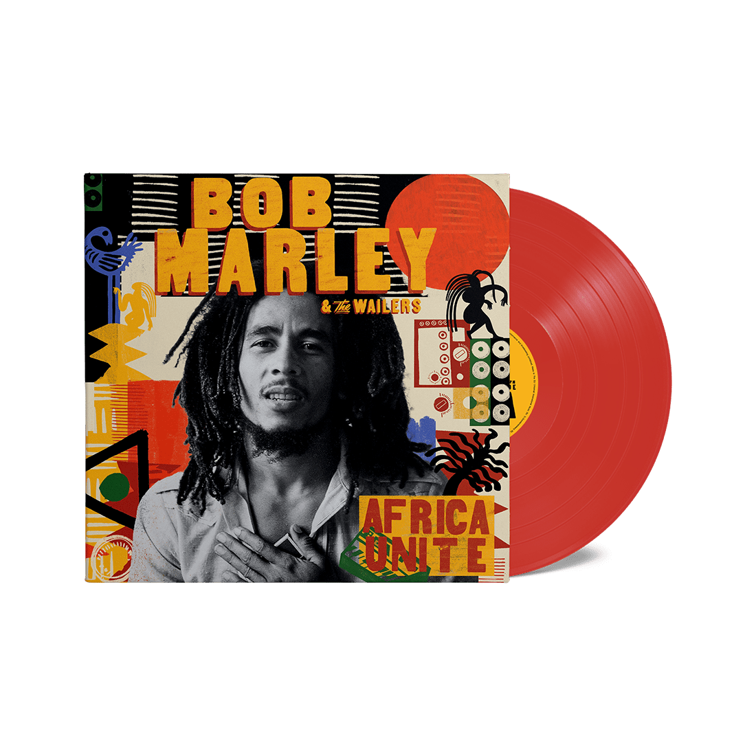 Africa Unite: Limited Red Vinyl LP + Signed Art Card (by Skipp Marley) - Image 2