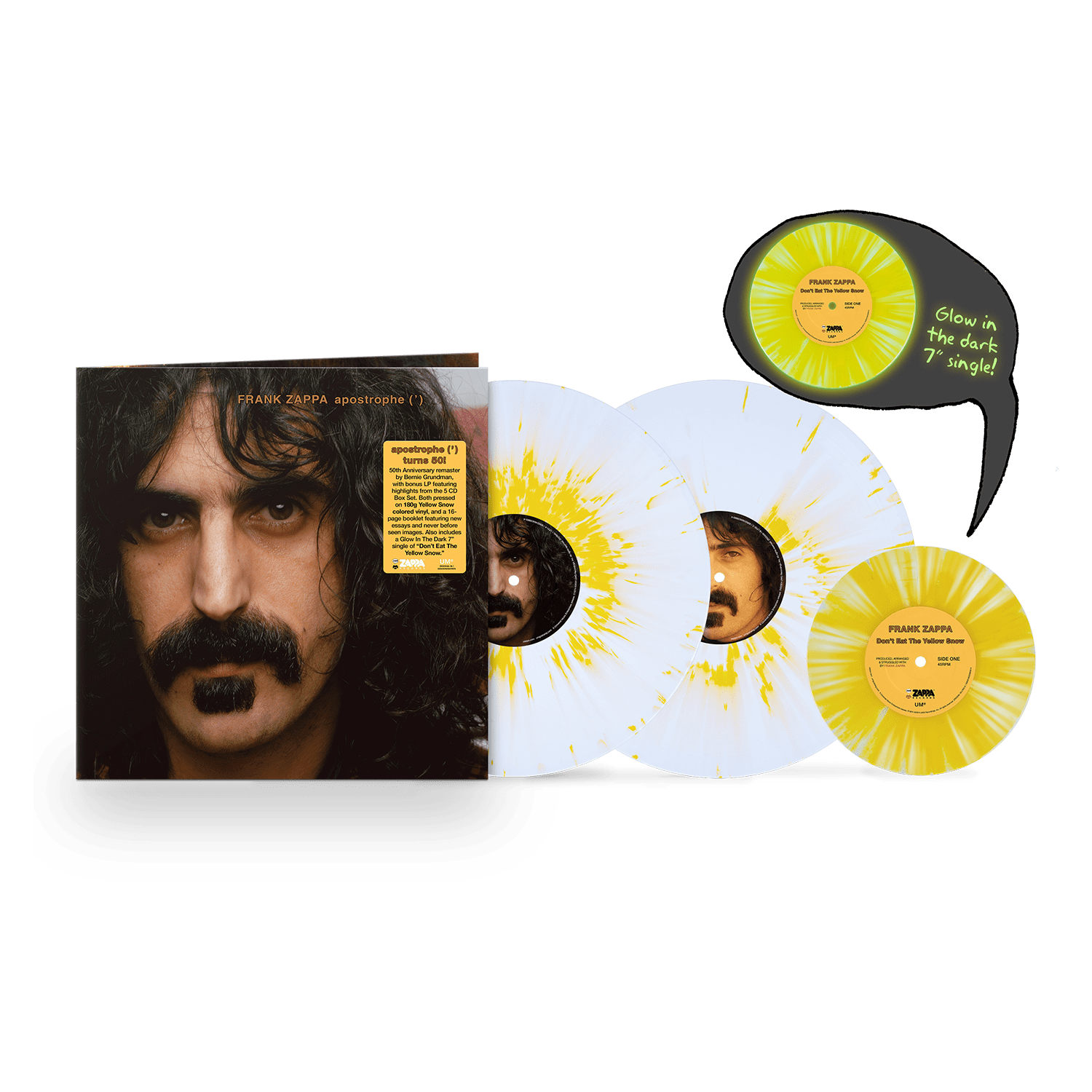 Apostrophe (') - 50th Anniversary Edition: White Splatter Vinyl 2LP
