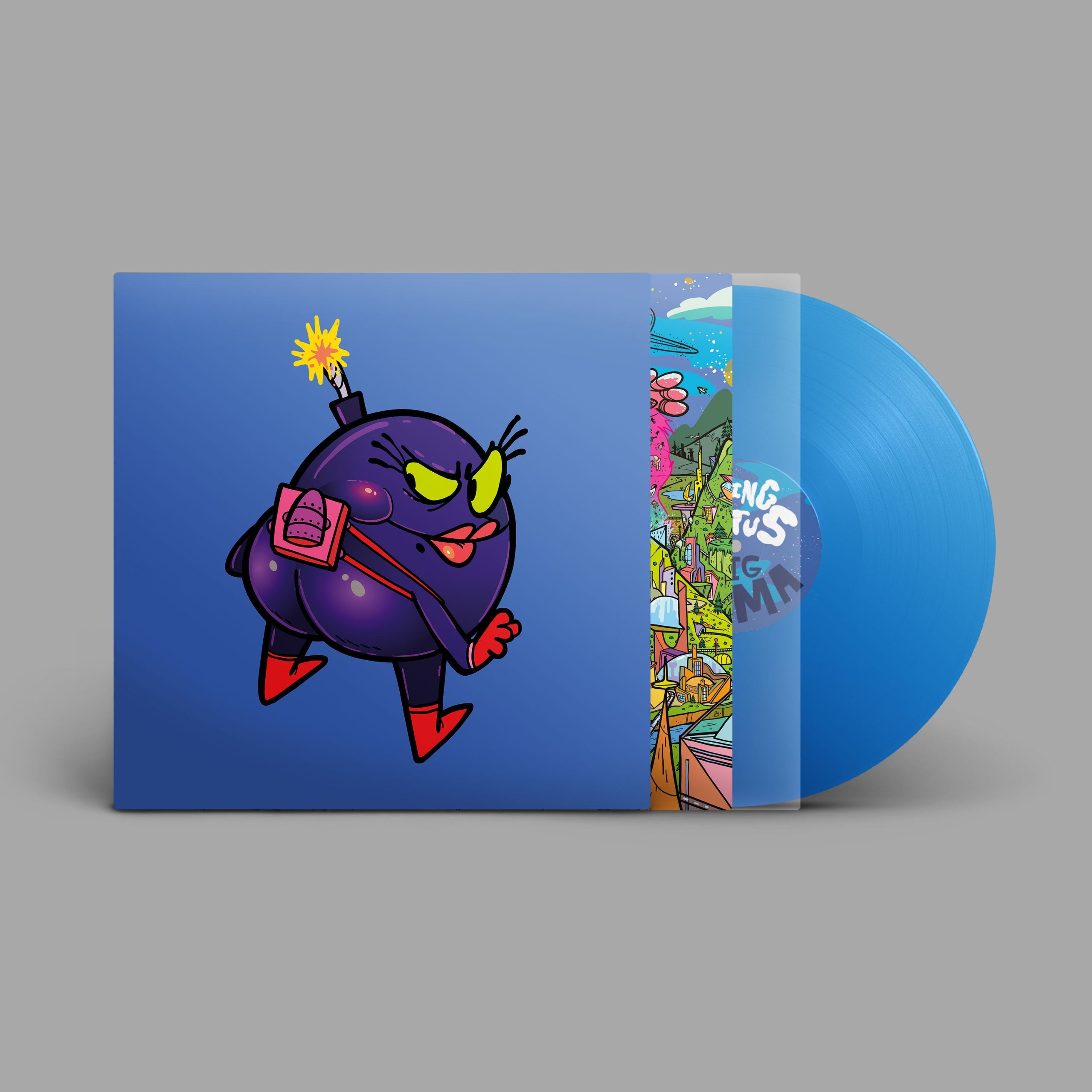 BIG MAMA: Blue Vinyl 12" EP w/ Screen-Print Sleeve