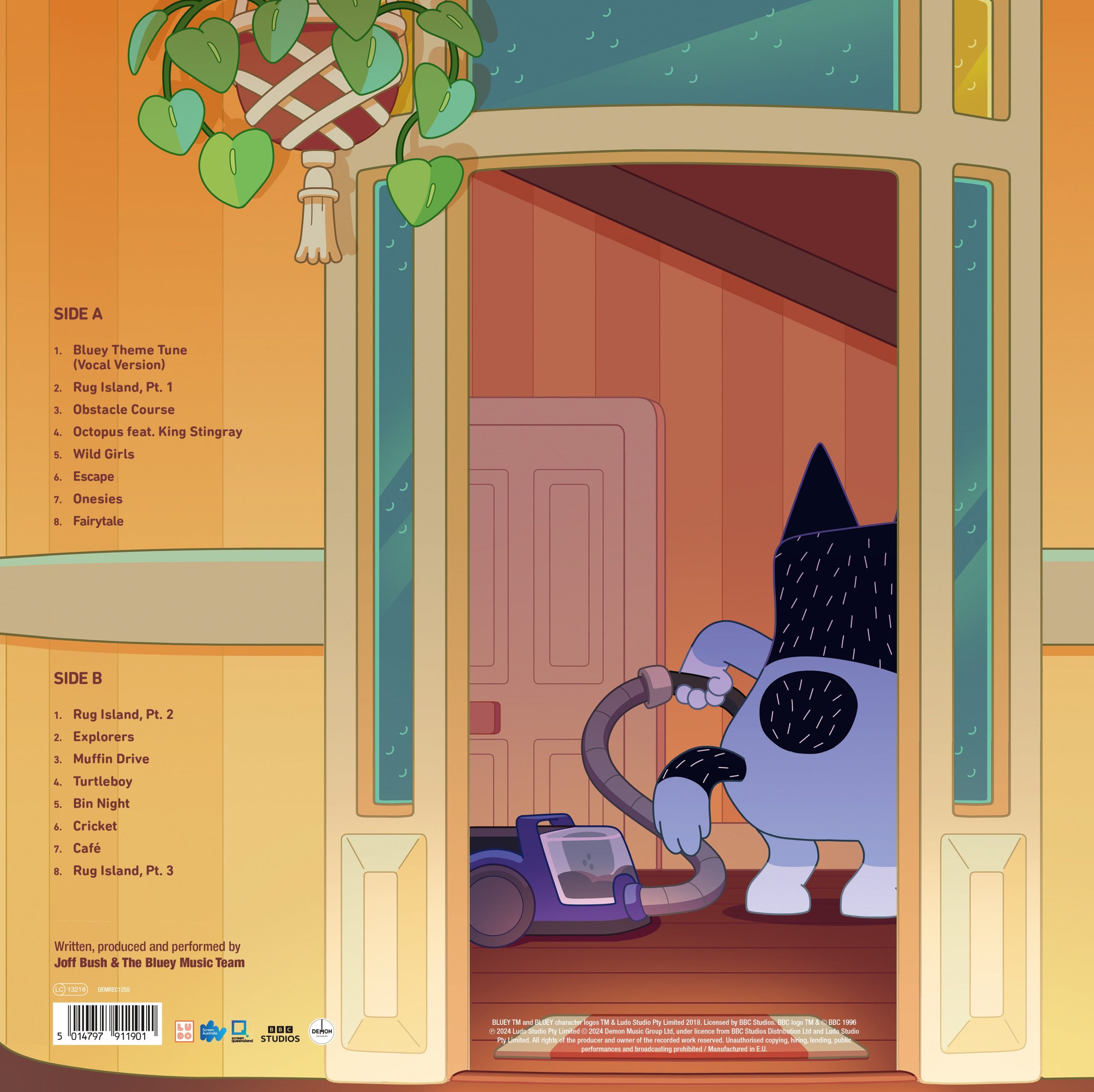 Bluey - Rug Island: Sunset Orange Vinyl LP - Image 3