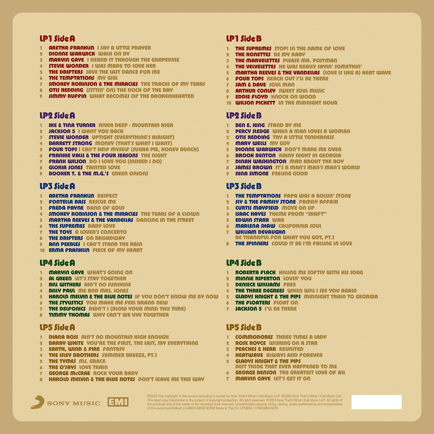 NOW Presents…Classic Soul (5LP) - Image 2