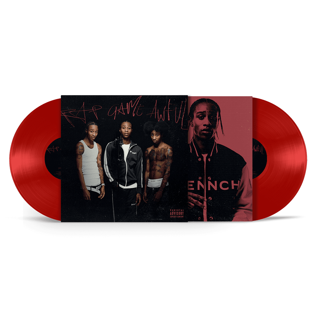 Rap Game Awful: Red Vinyl 2LP + Signed Art Card - Image 2