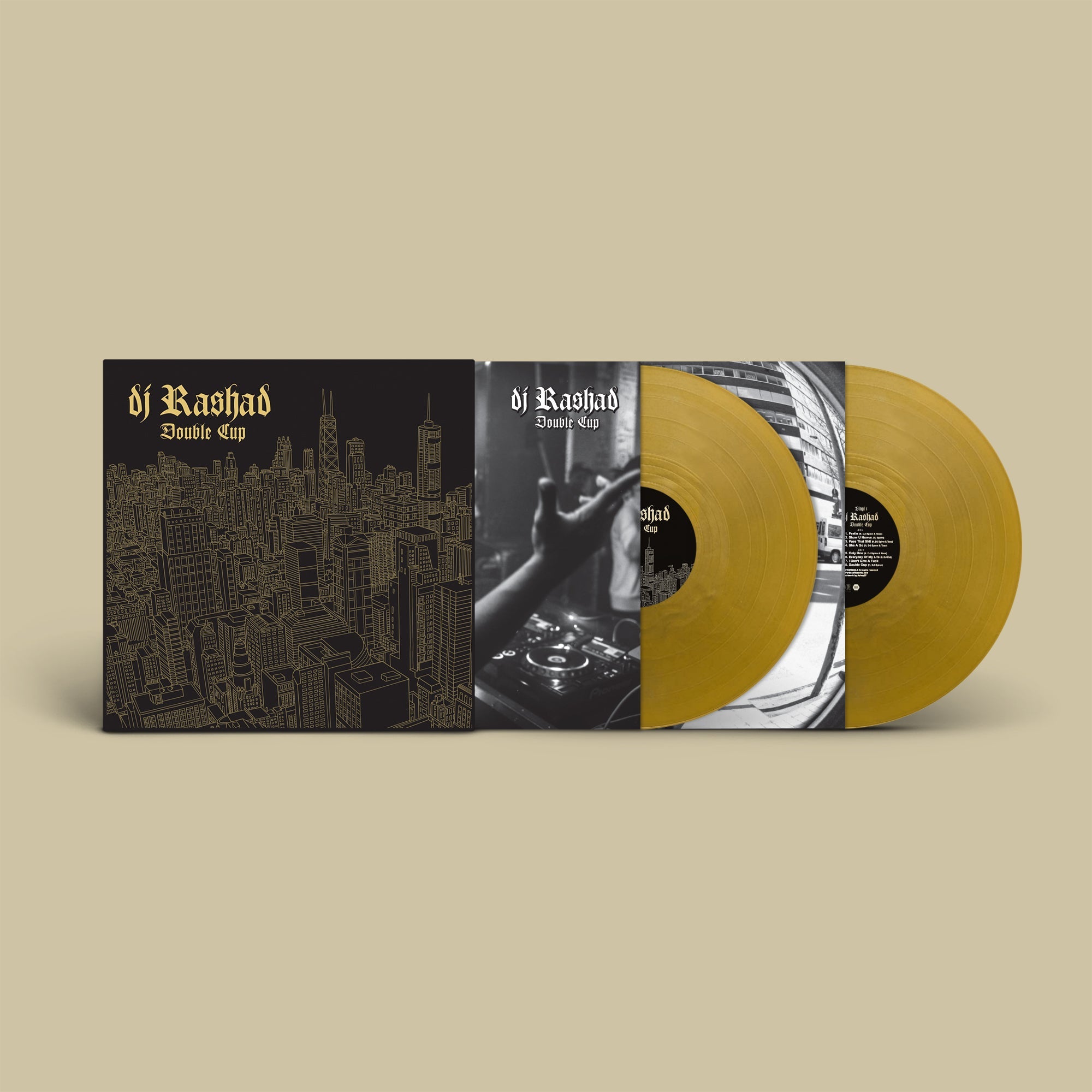 Double Cup (10 Year Anniversary): Limited Gold Vinyl LP + Exclusive Gold Foil Art Print - Image 2