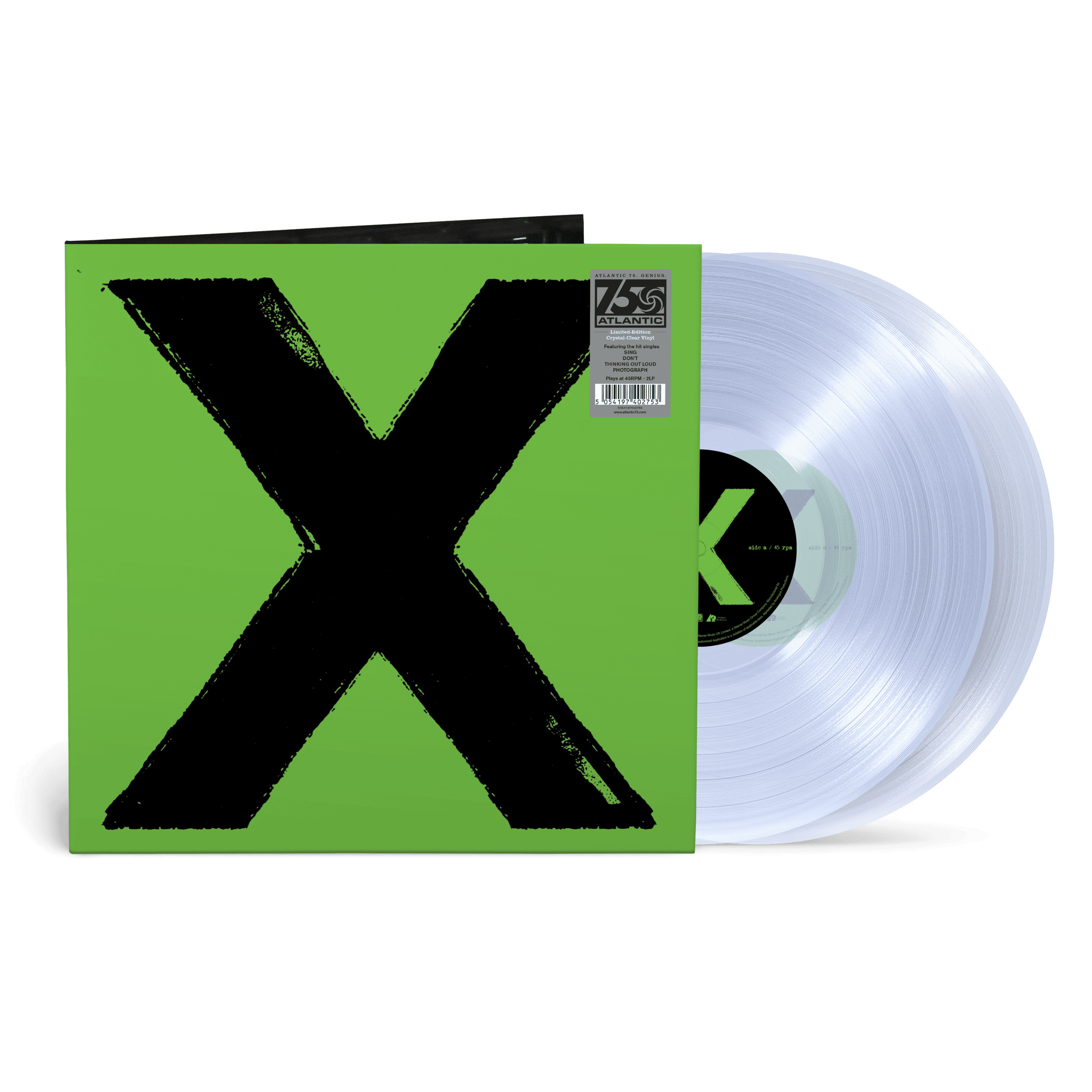 X (Atlantic Records 75th Anniversary Edition): Crystal Clear Vinyl 2LP