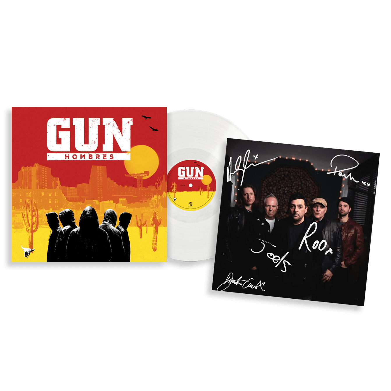 Hombres: White Vinyl LP + Exclusive Signed Print