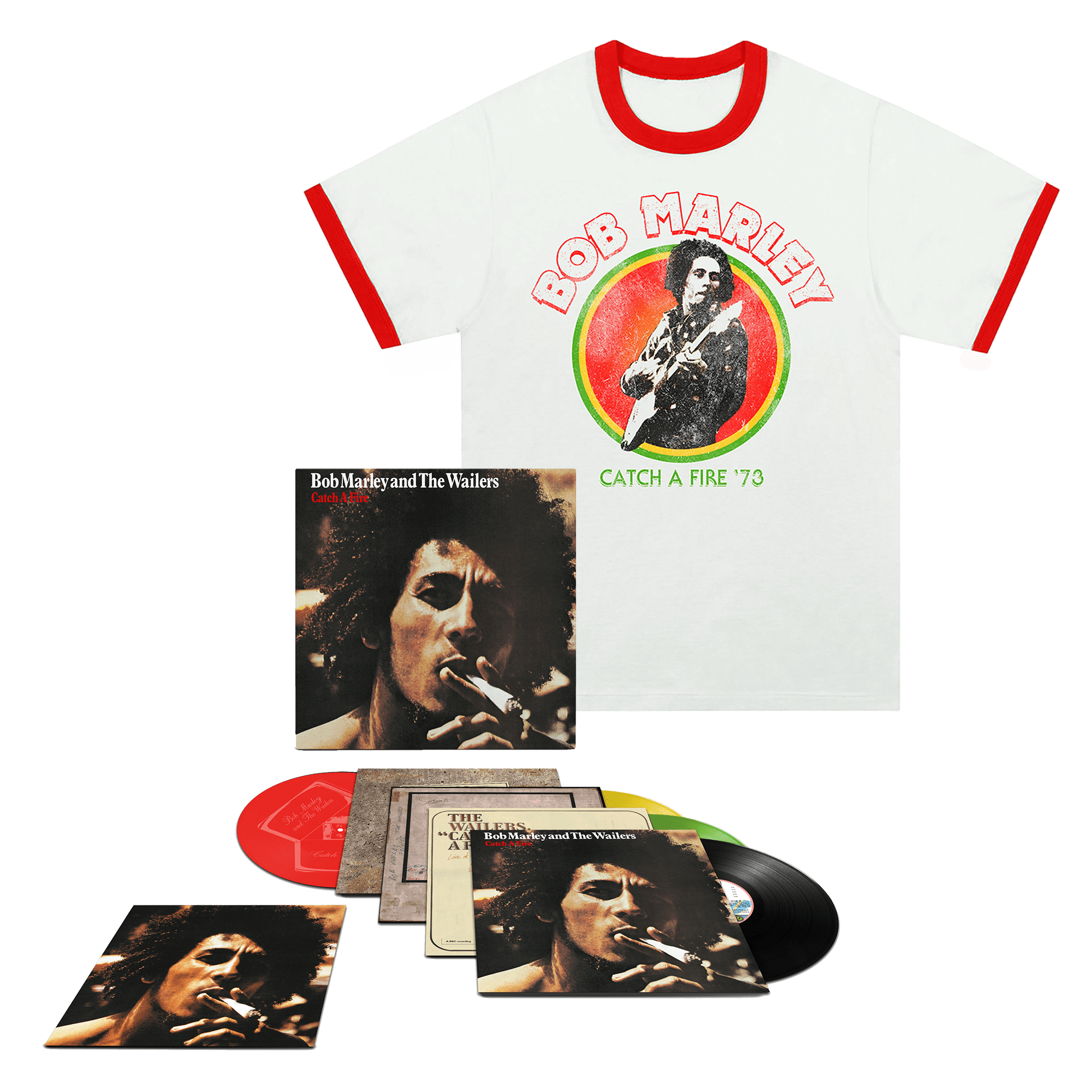 Catch A Fire (50th Anniversary): Exclusive Colour Vinyl 3LP/12" + Ringer T-Shirt