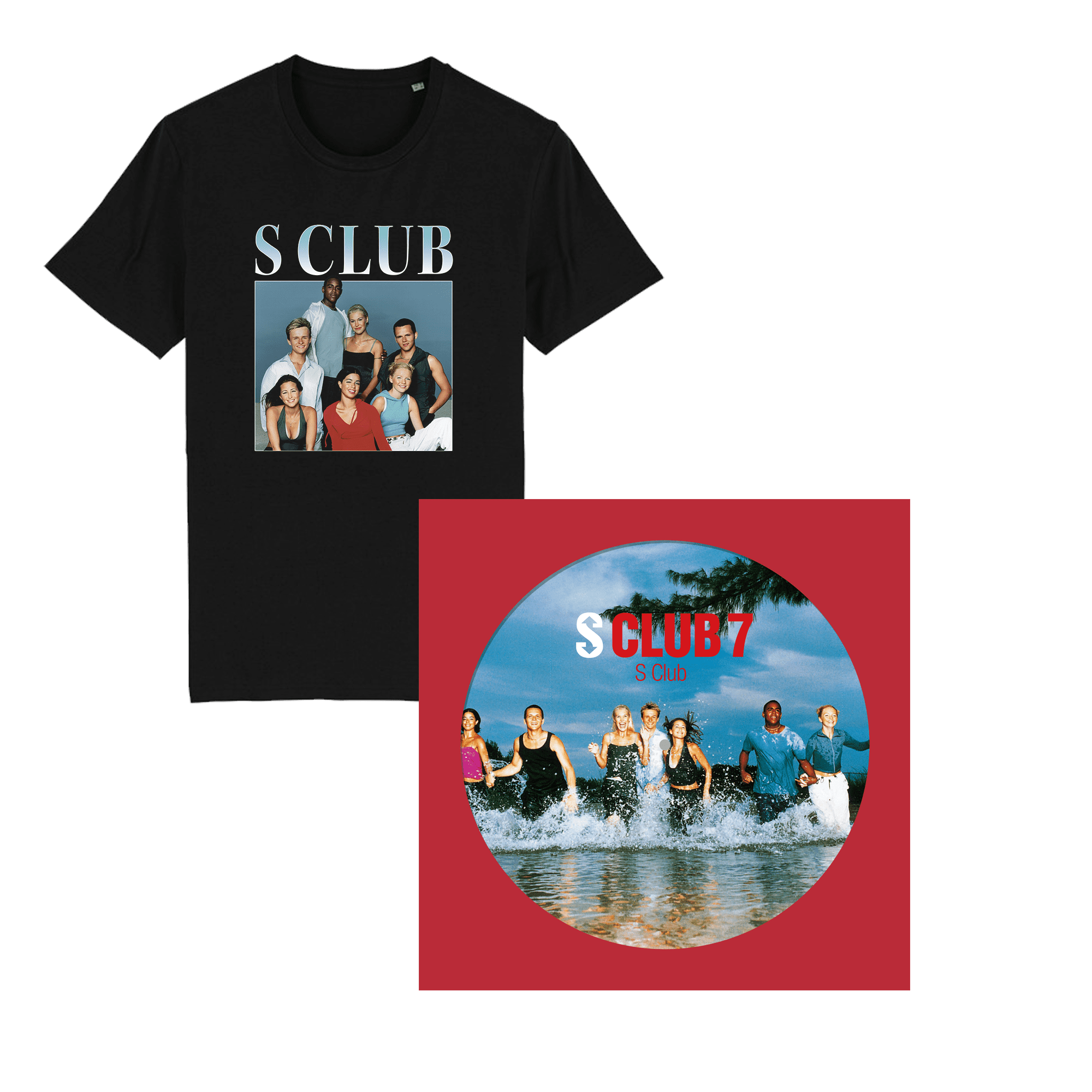S Club: Picture Disc Vinyl LP + Black Homage T-Shirt