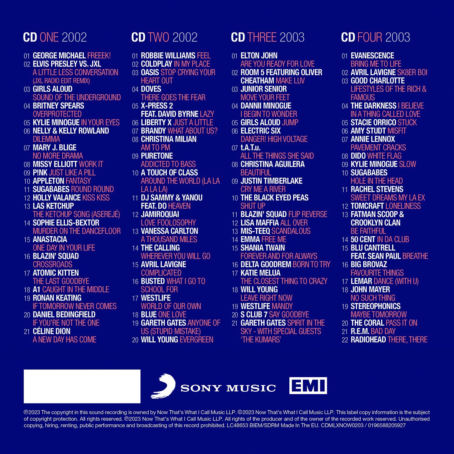 NOW - Millennium 2002 – 2003 (Special Edition 4CD) - Image 2