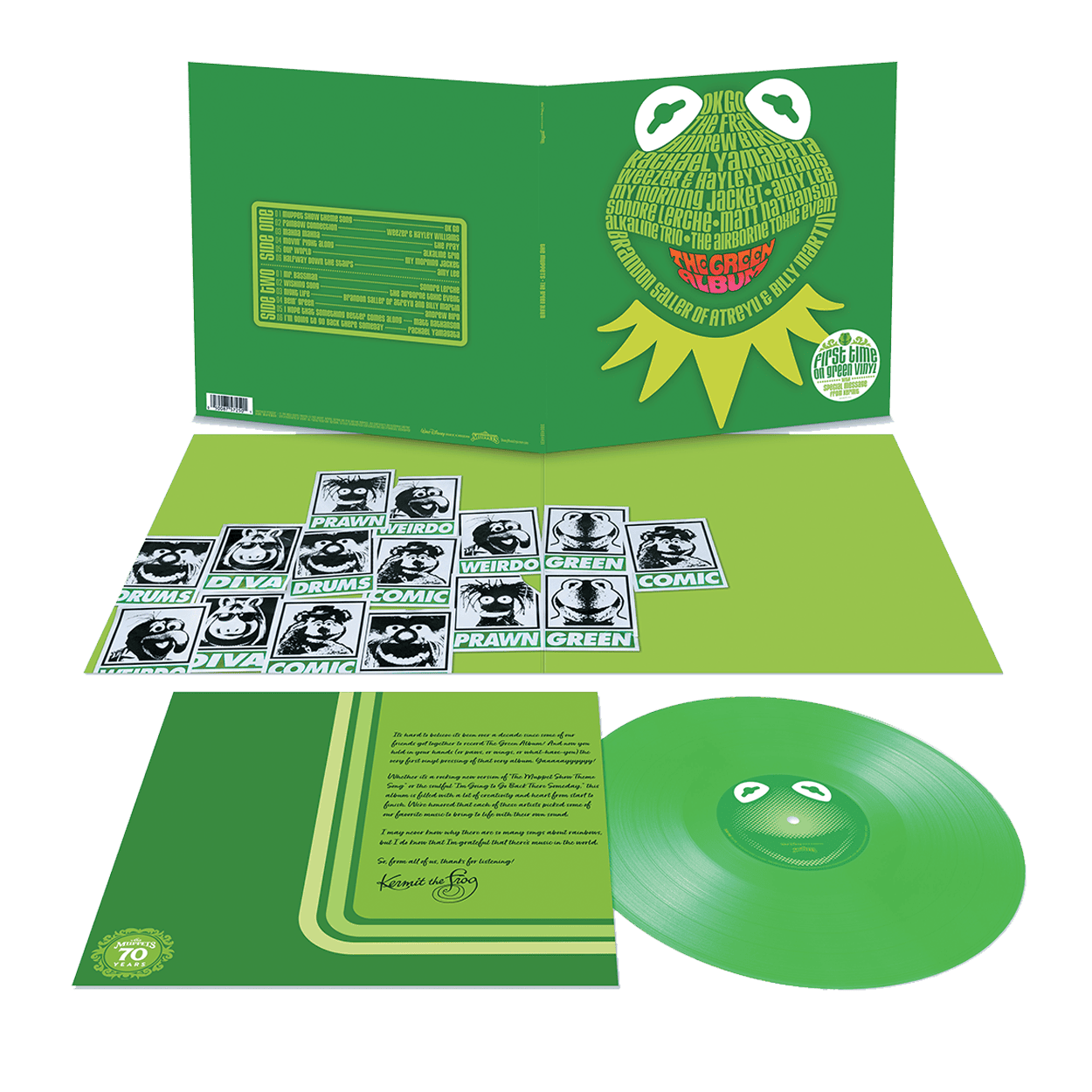 The Muppets: The Green Album Vinyl LP - Image 2