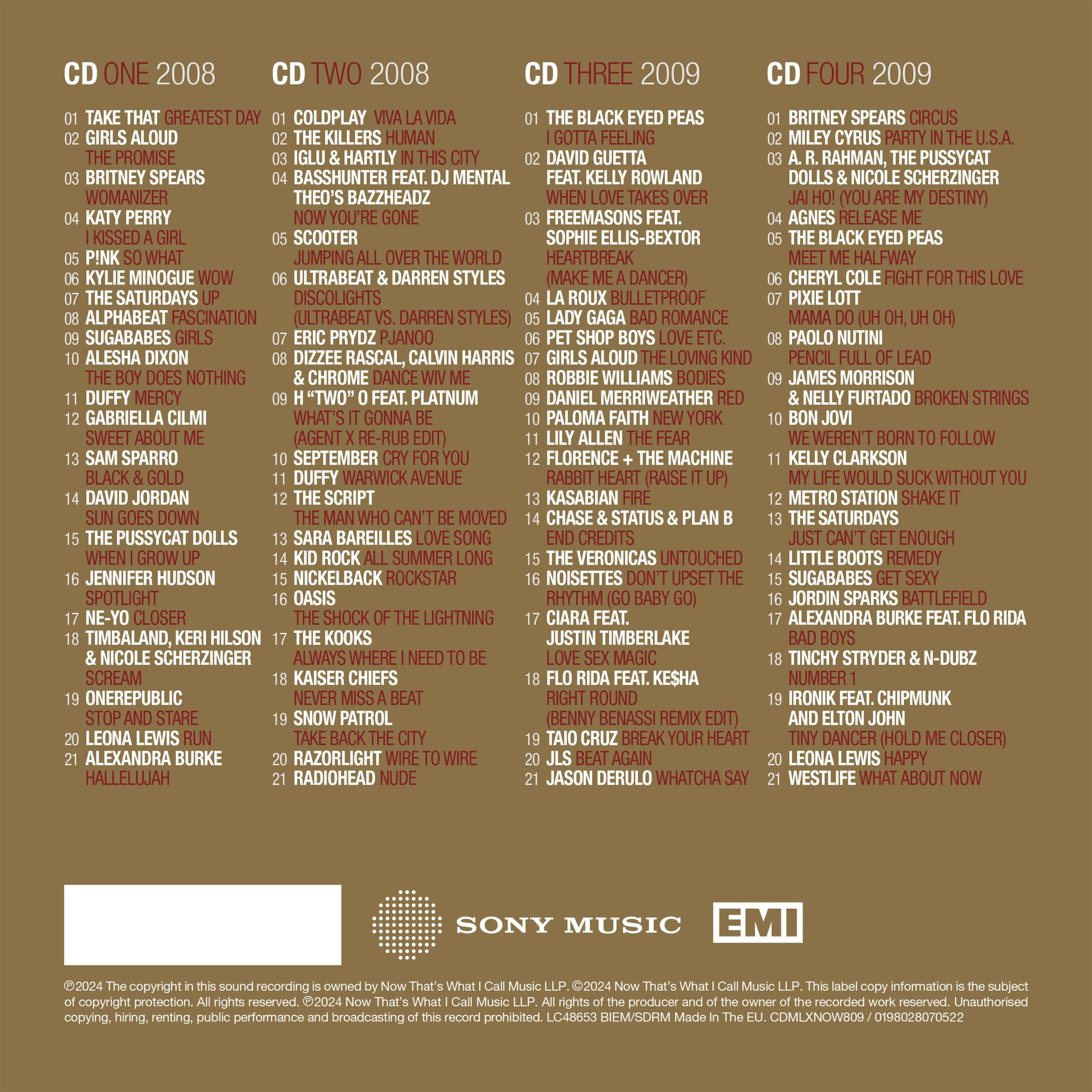 NOW - Millennium 2008-2009 (Special Edition 4CD) - Image 2