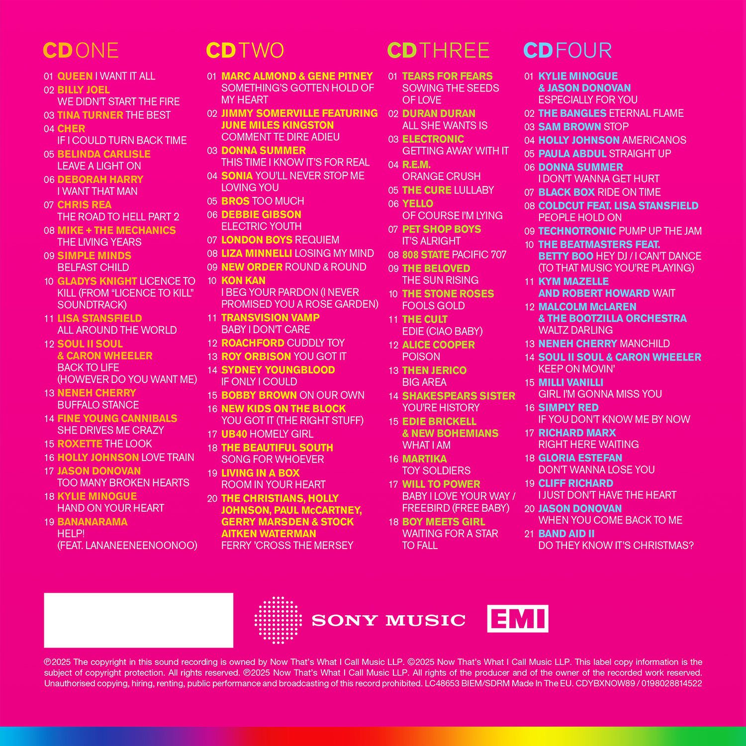 NOW – Yearbook 1989 (Special Edition 4CD) - Image 2