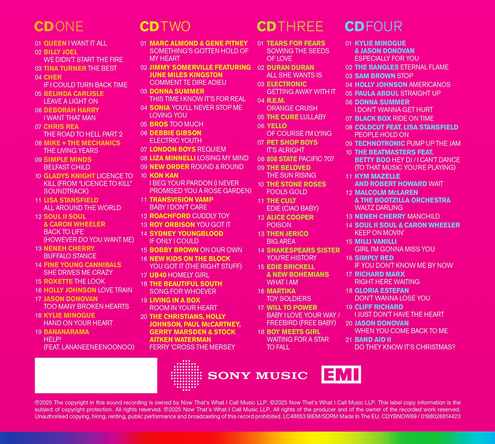 NOW – Yearbook 1989 (4CD) - Image 2