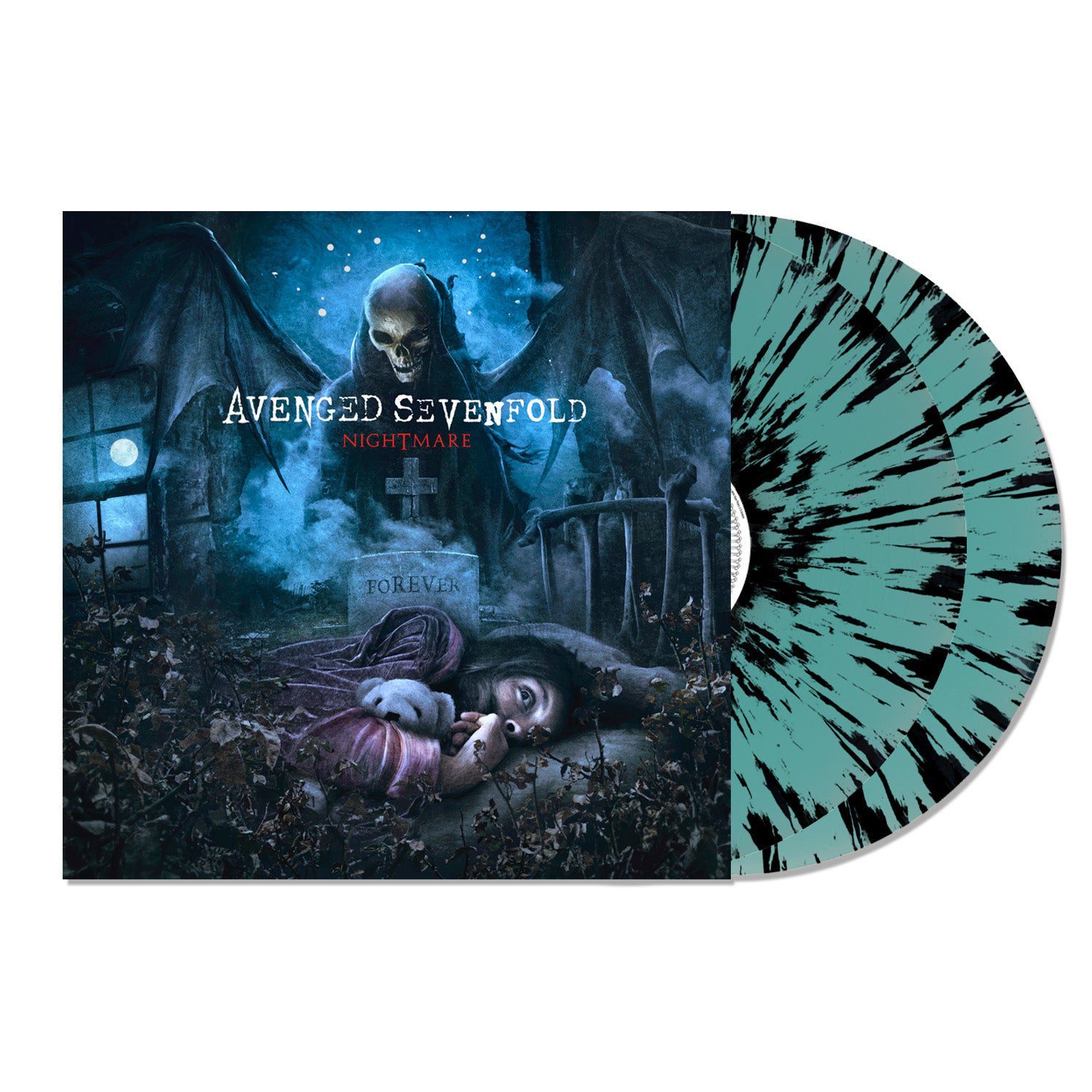 Nightmare: Electric Blue w/ Black Splatter Vinyl 2LP