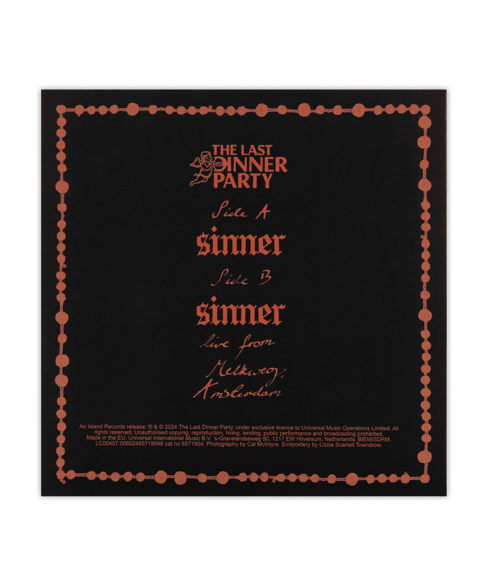 Sinner: Limited White Vinyl 7" Single - Image 4