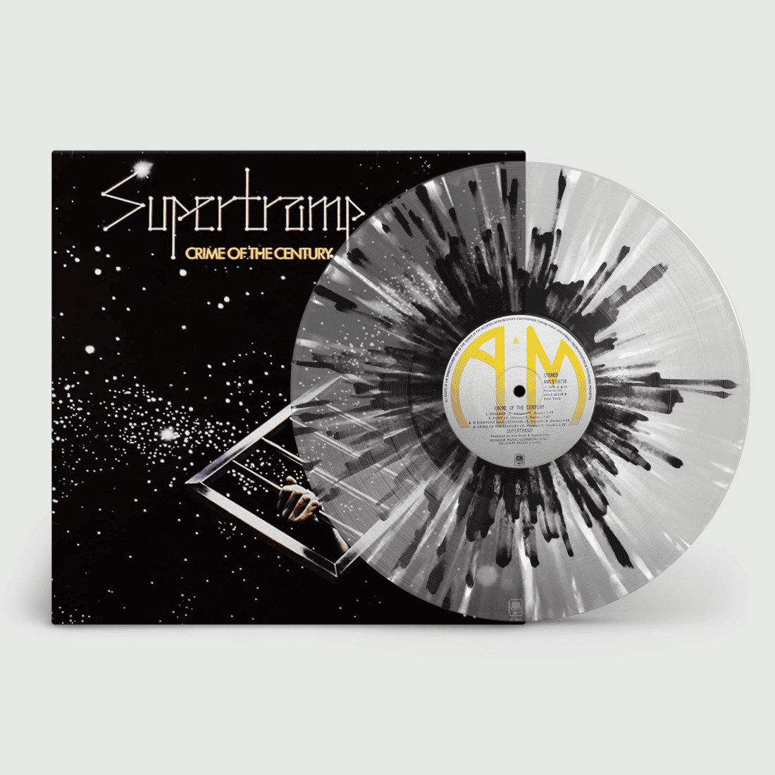 Crime Of The Century: Exclusive Translucent Grey with White + Black Splatter Vinyl LP