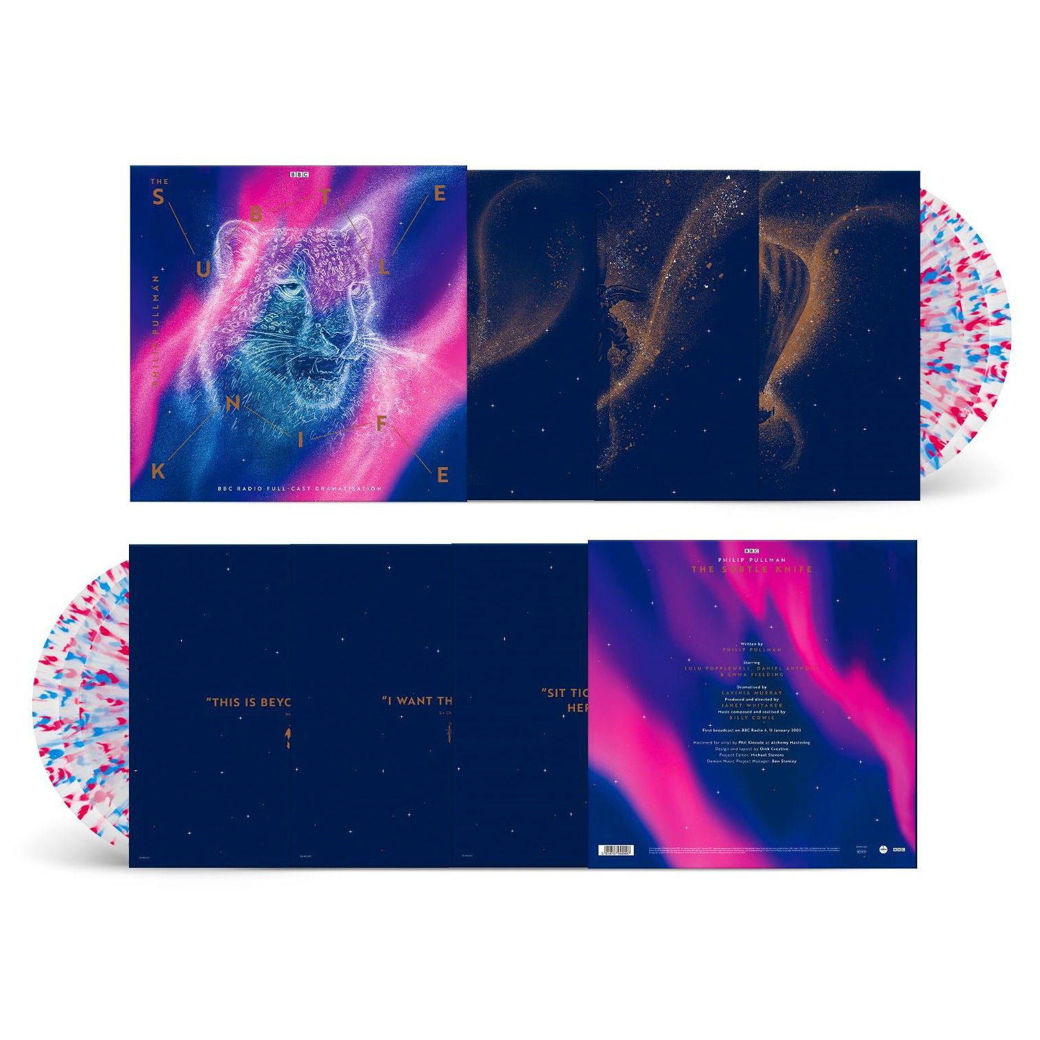 His Dark Materials - The Subtle Knife: Limited Daemonic Dustburst Splatter Vinyl 3LP - Image 3