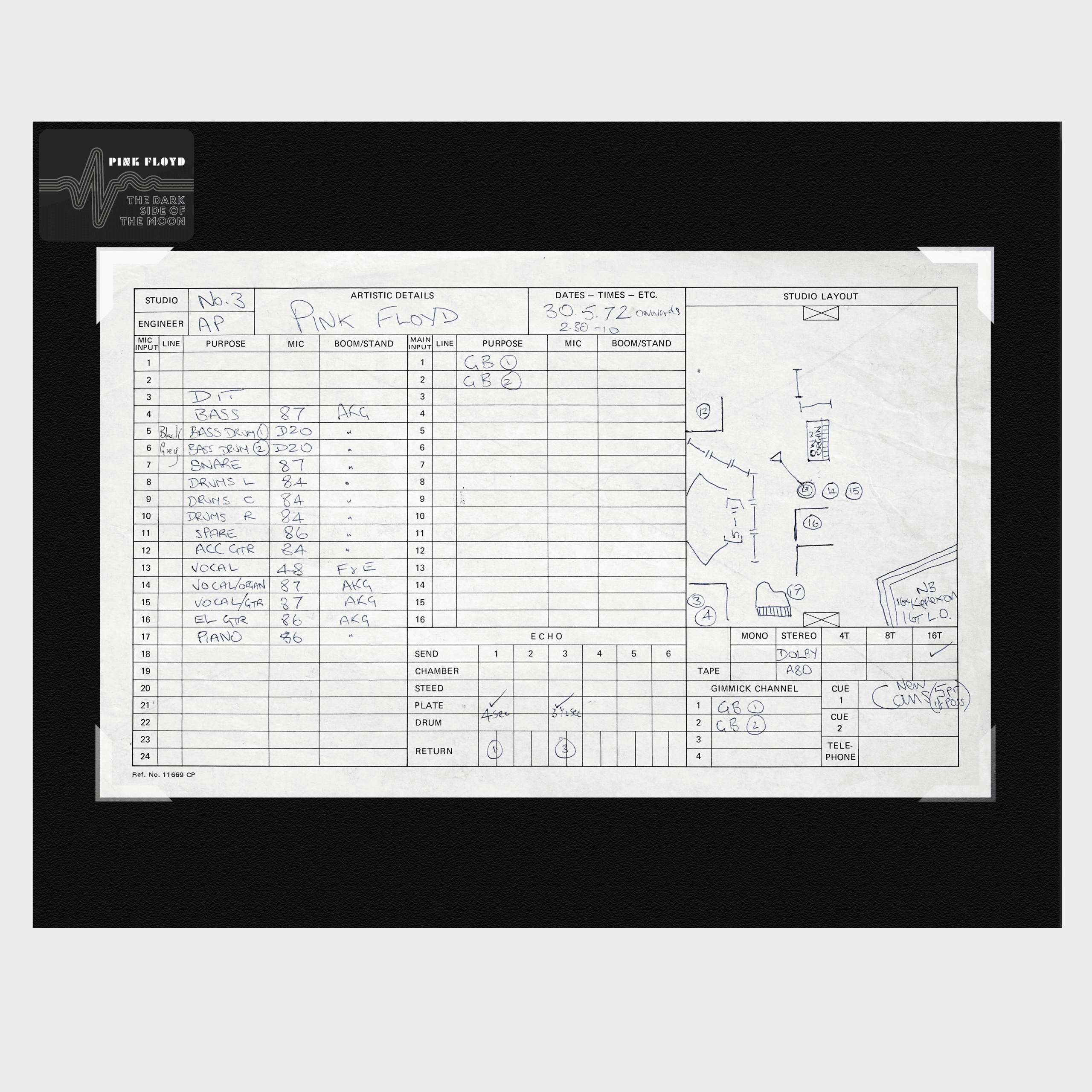 The Dark Side Of The Moon: Deluxe Box Set (50th Anniversary Edition) + Limited Abbey Road Session Sheet - Image 2