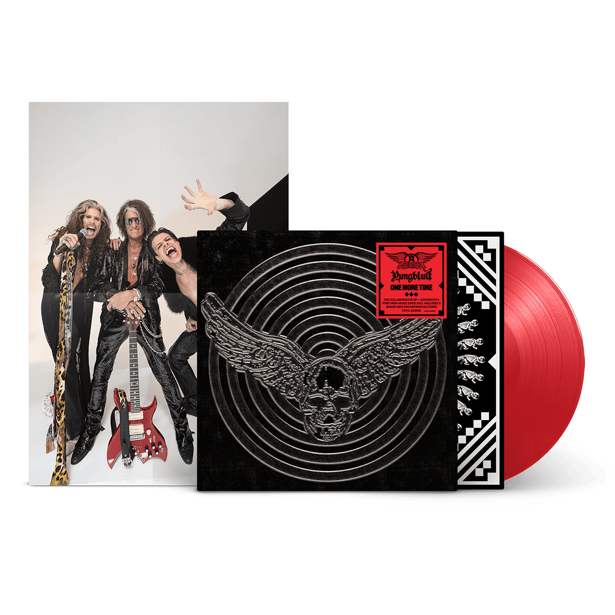 AEROSMITH & YUNGBLUD - One More Time Red Vinyl (Aerosmith Store Exclusive)