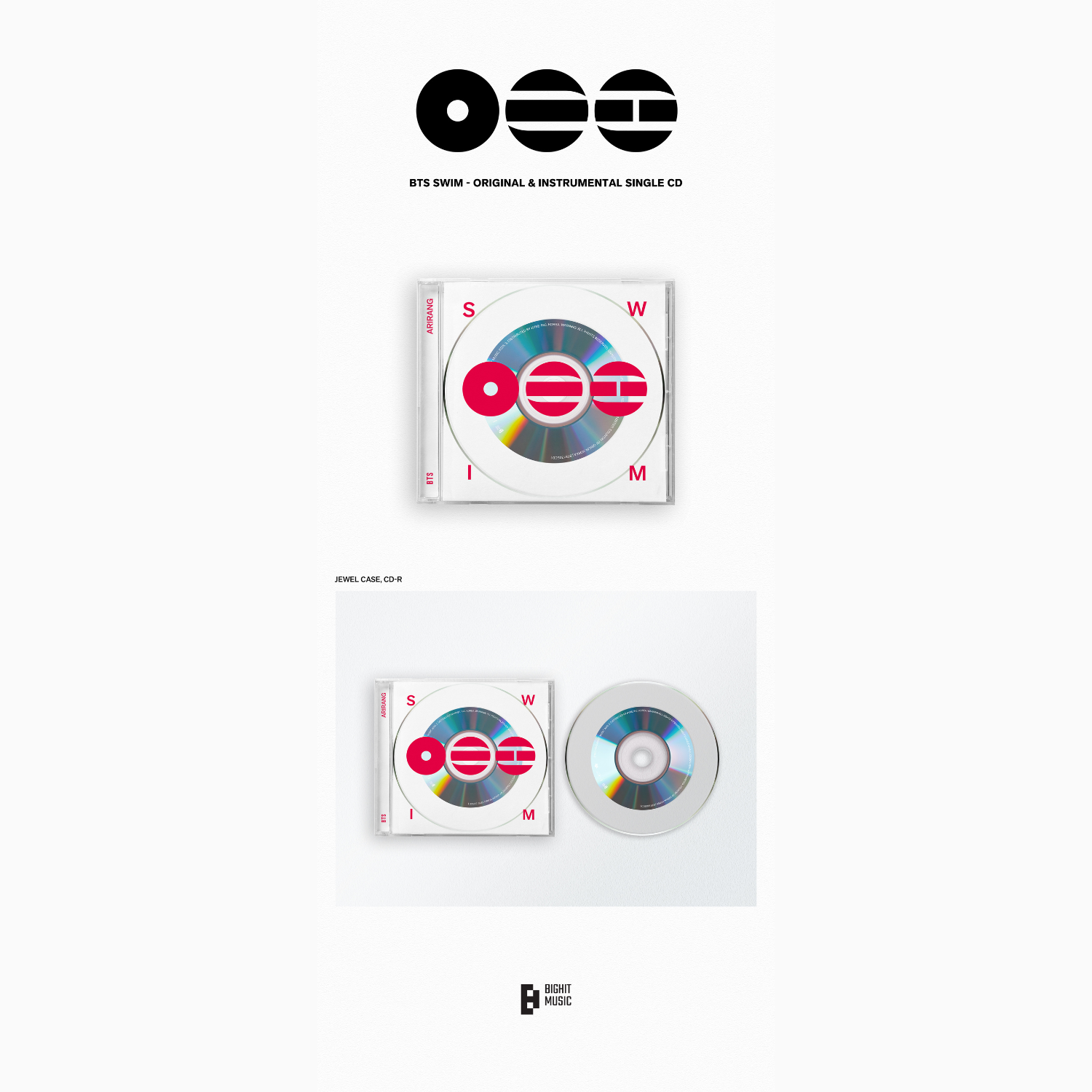 BTS SWIM - Original & Instrumental Single CD - Image 2