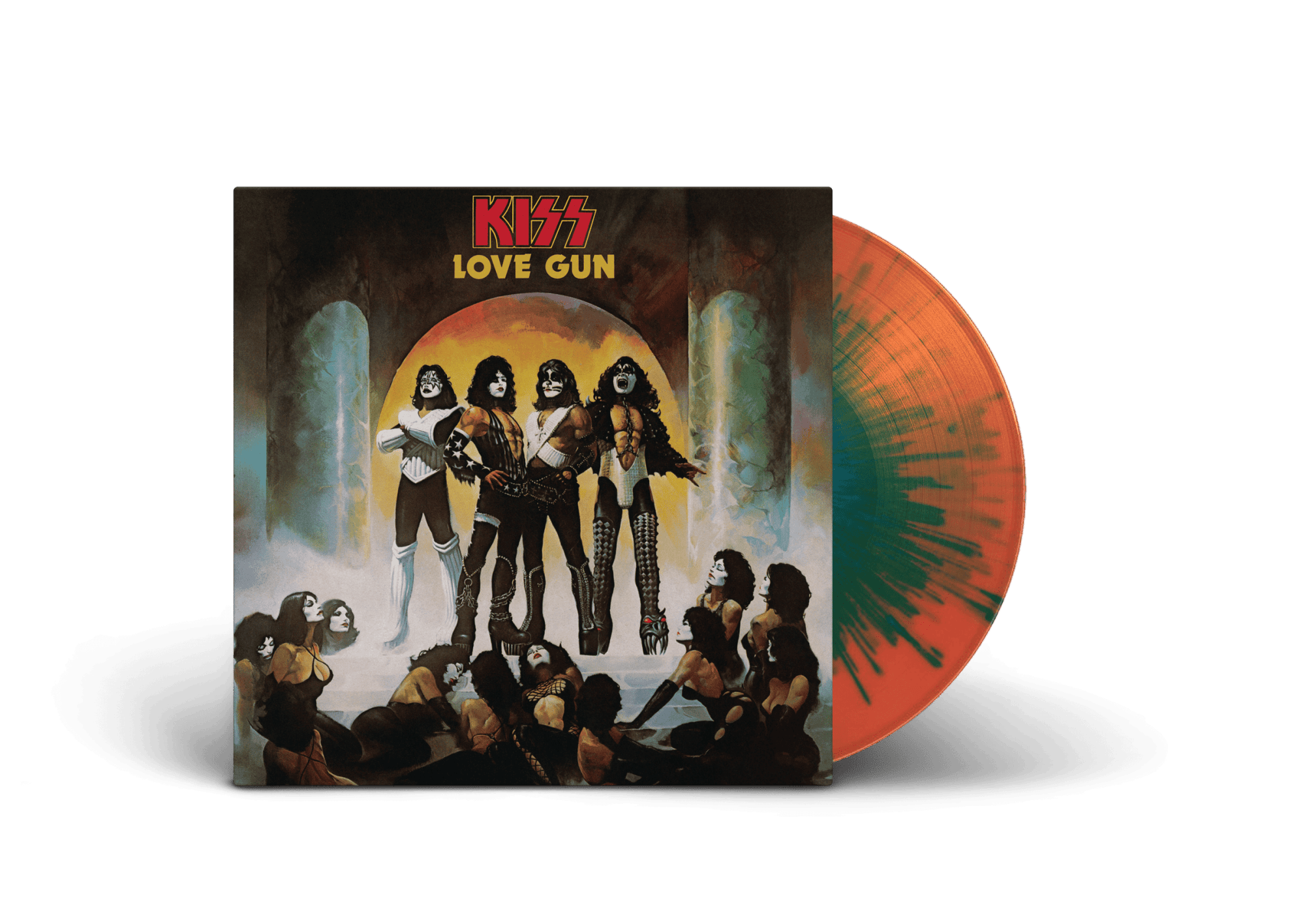 Love Gun: Tangerine Aqua Splatter Vinyl LP [NAD 2025]