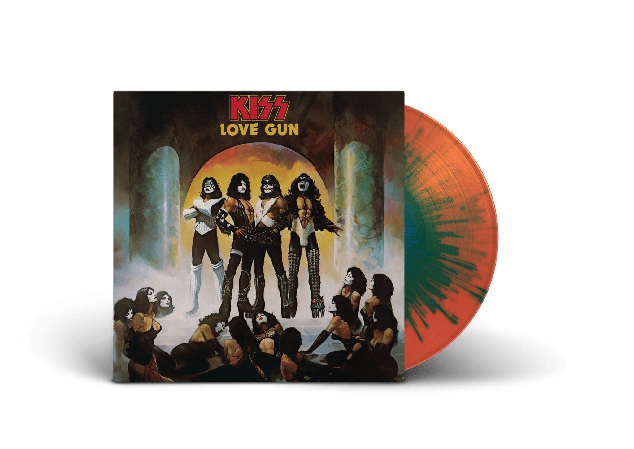 Love Gun: Tangerine Aqua Splatter Vinyl LP [NAD 2025]