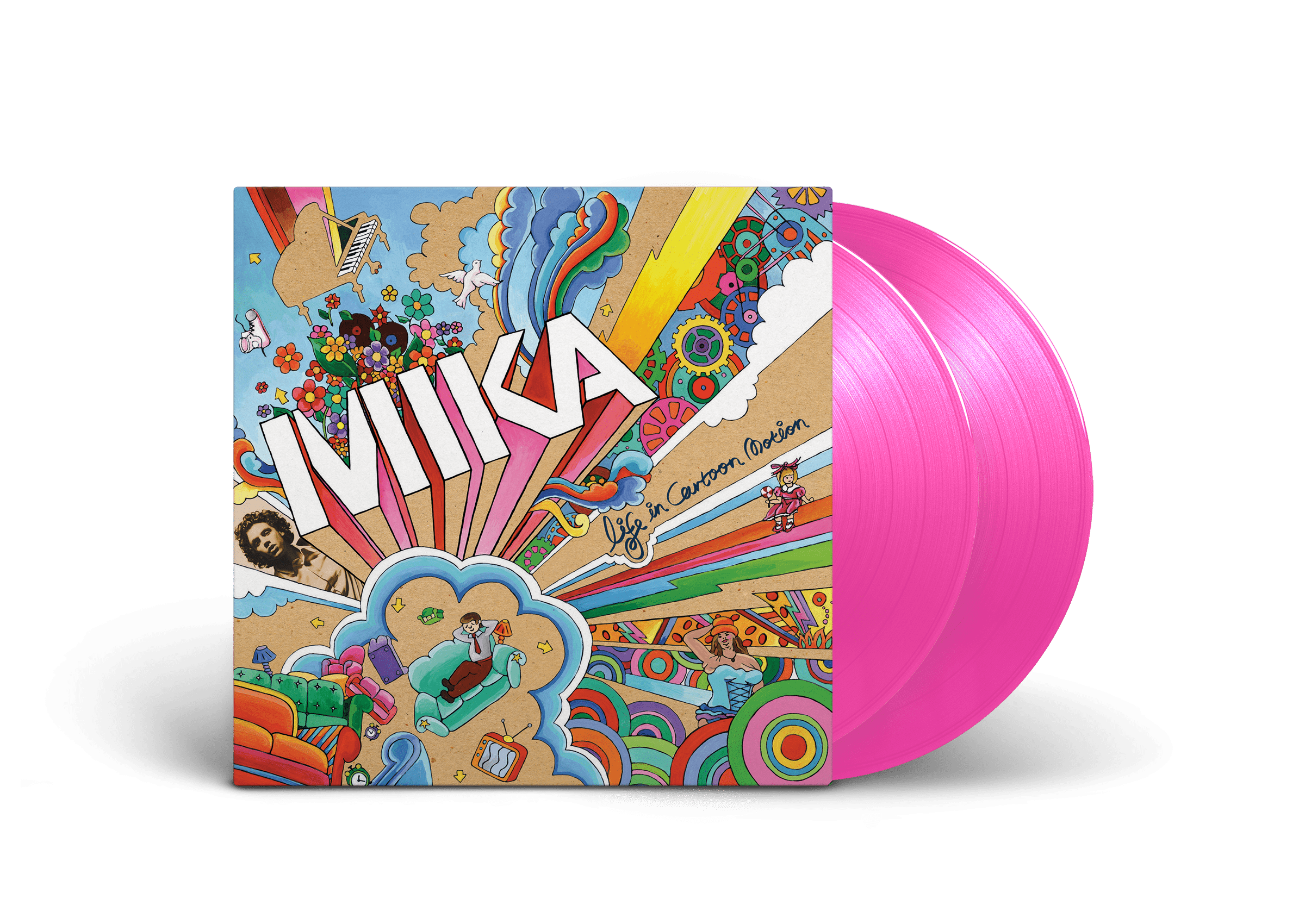 Life In Cartoon Motion: Pink Transparent Vinyl 2LP