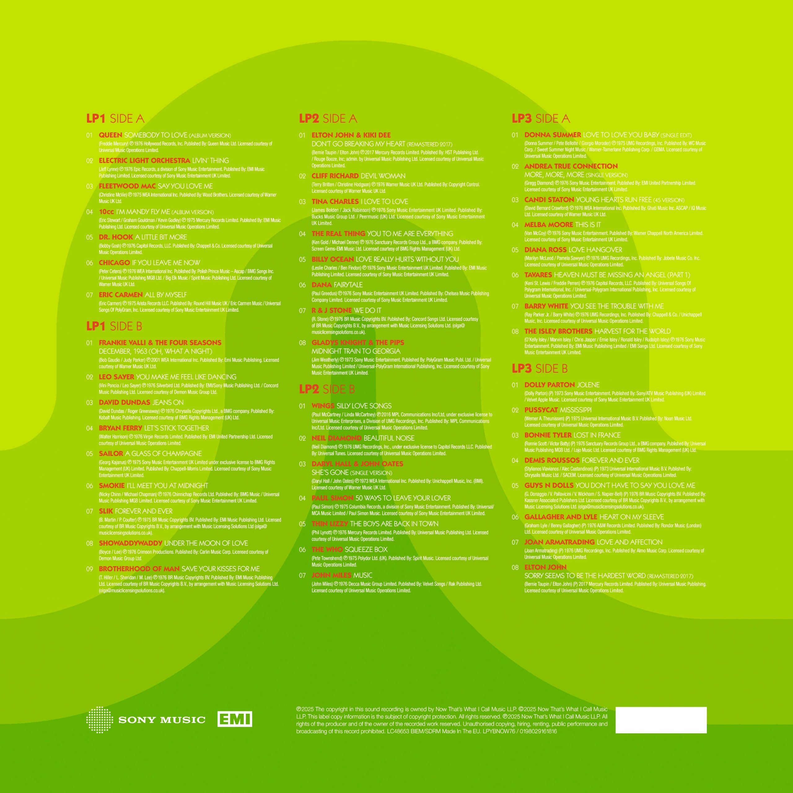 NOW – Yearbook 1976 (3LP) - Image 2