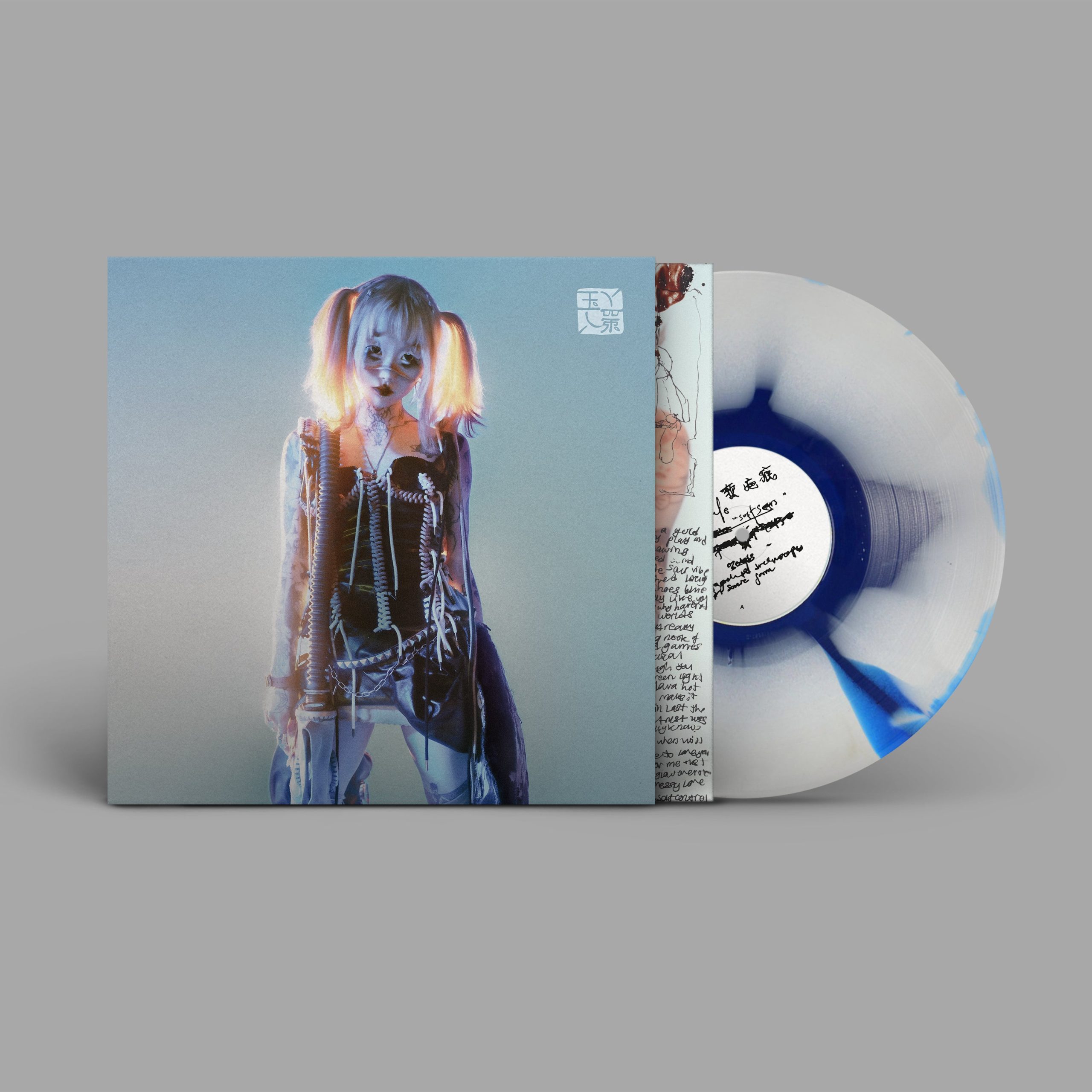 Softscars: Limited White + Blue ??Ink Spill?? Vinyl LP