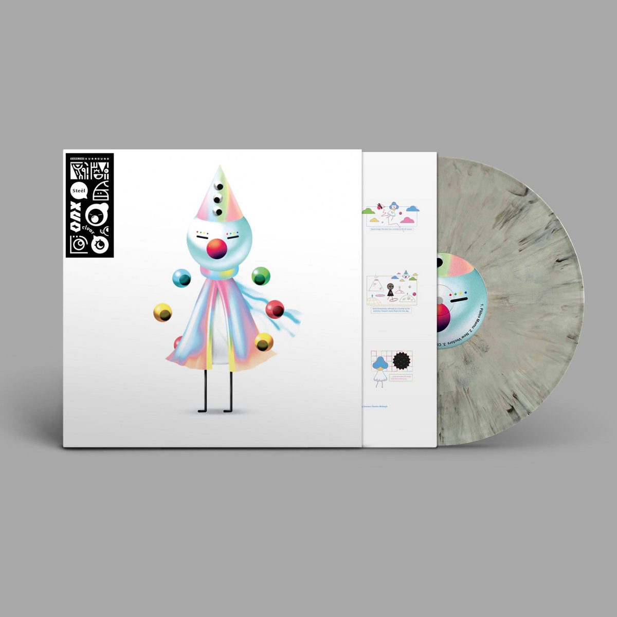 Clear Tamei / Steel Mogu: Limited Grey Marbled Vinyl LP