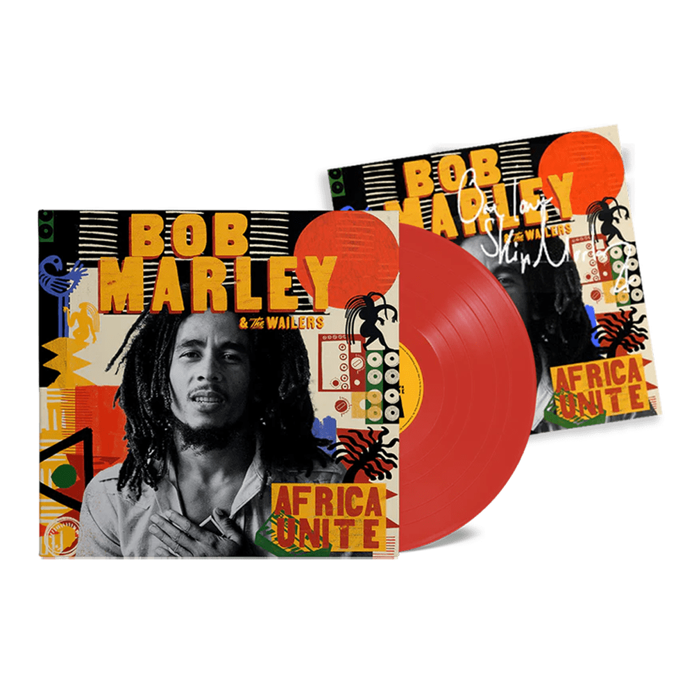 Africa Unite: Limited Red Vinyl LP + Signed Art Card (by Skipp Marley)