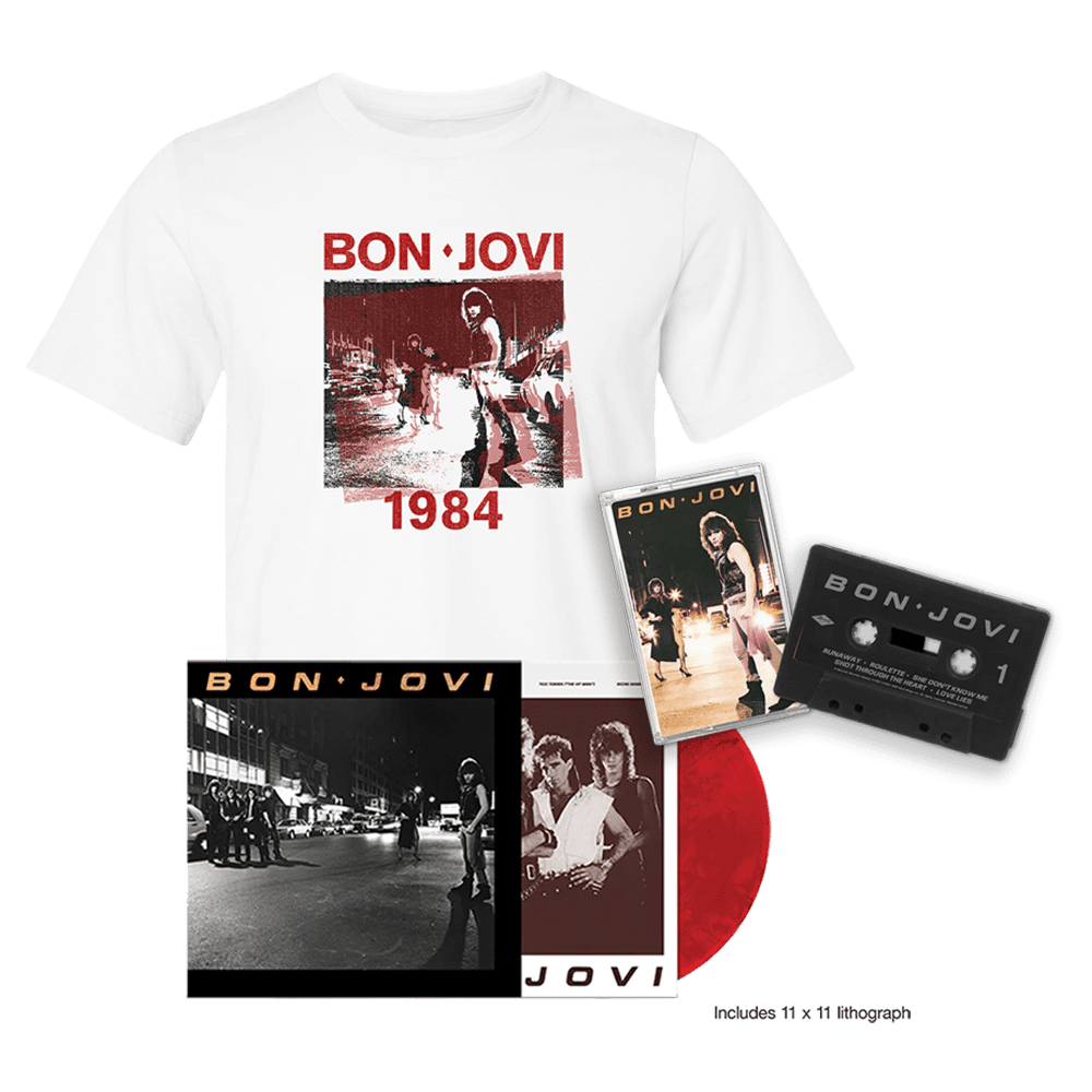 Bon Jovi (40th Anniversary): Exclusive Red Vinyl LP, Limited Cassette + T-Shirt