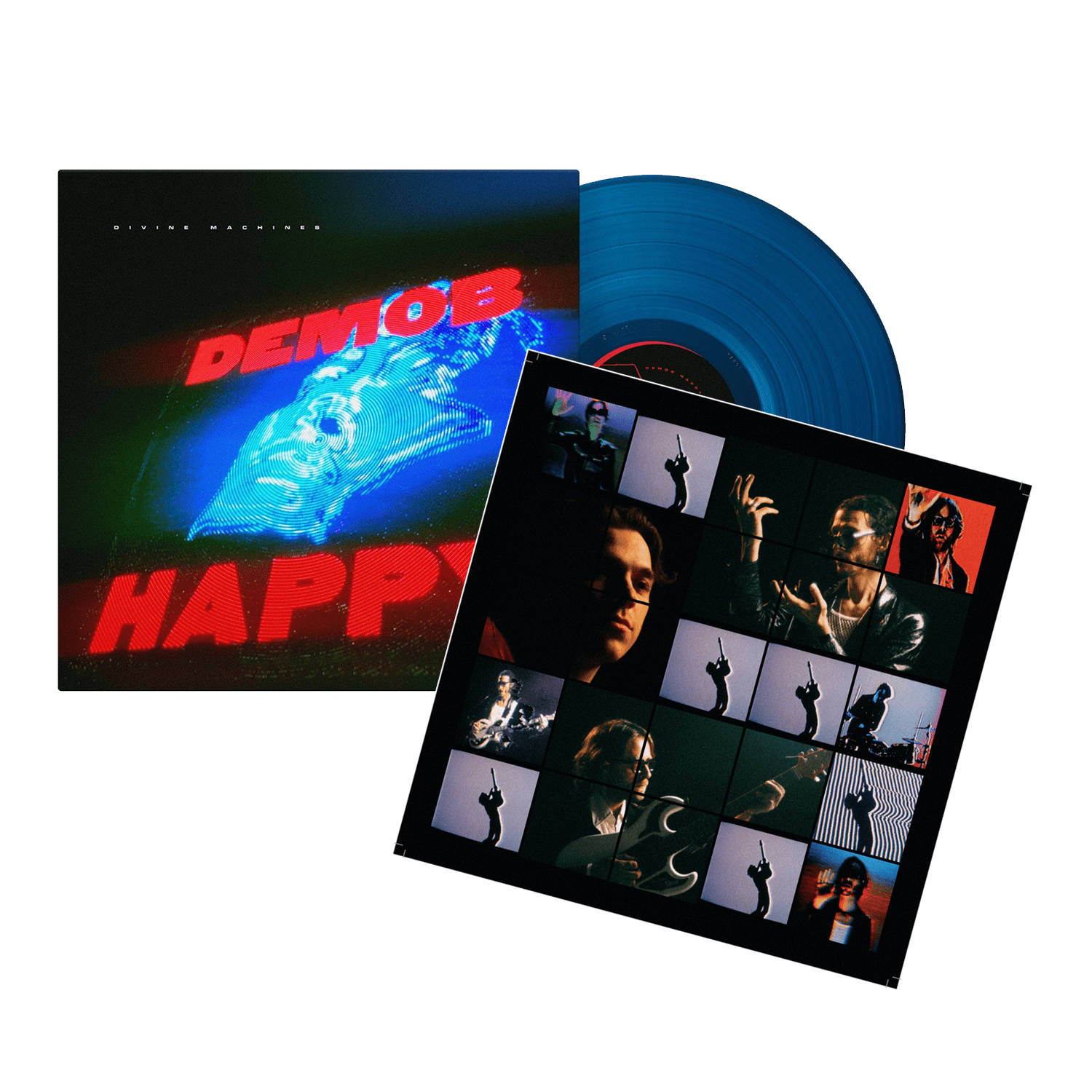 Divine Machines: Limited Transparent Blue Vinyl LP + Signed Print