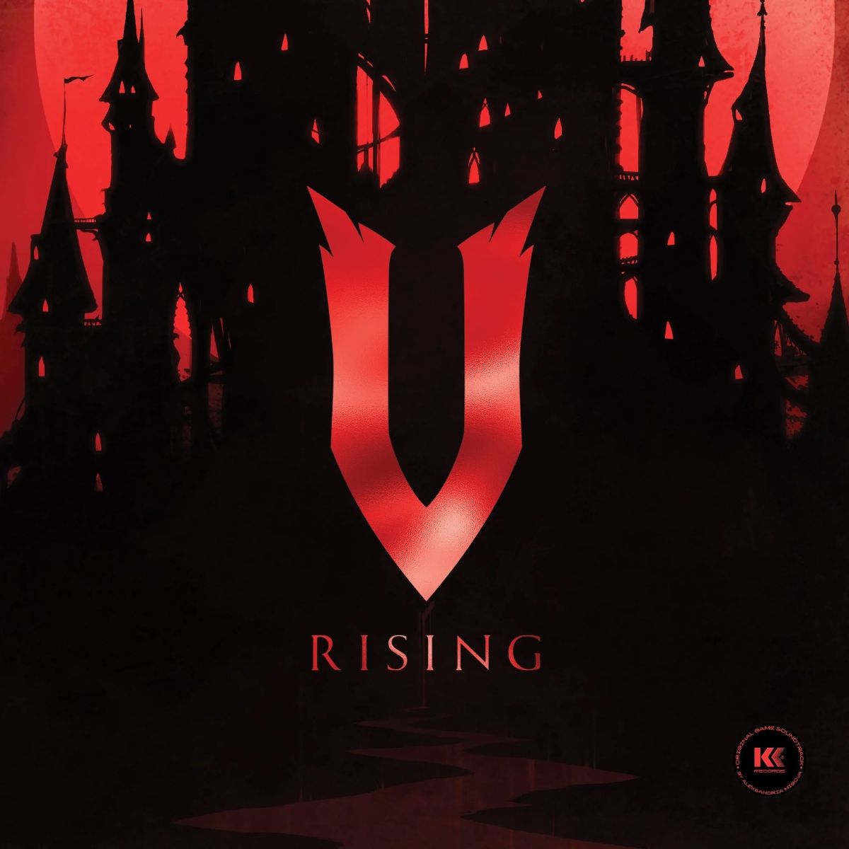 V Rising (Original Game Soundtrack): Marble Black & Transparent Red Vinyl 2LP - Image 2