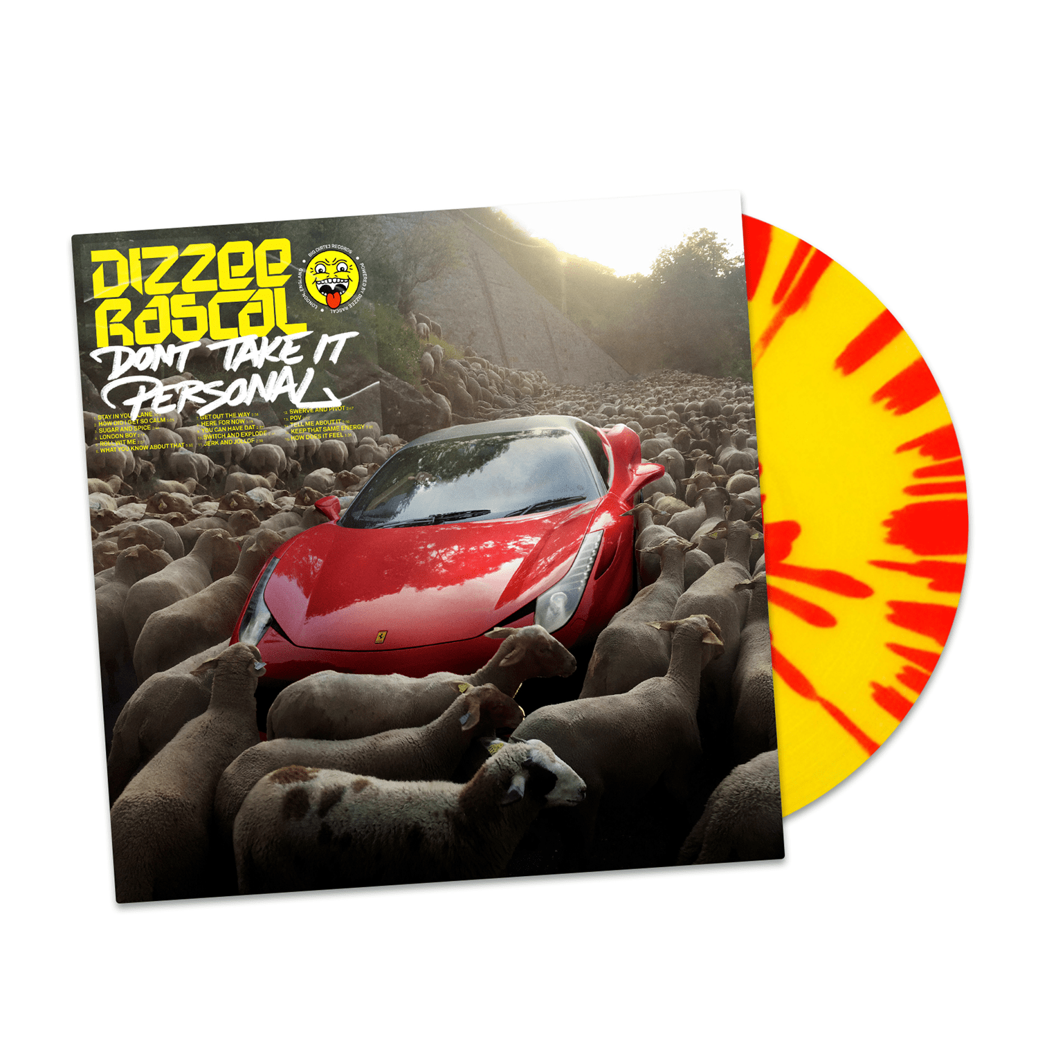 Don't Take It Personal: Limited Red/Yellow Splatter Vinyl LP + Signed Print - Image 2