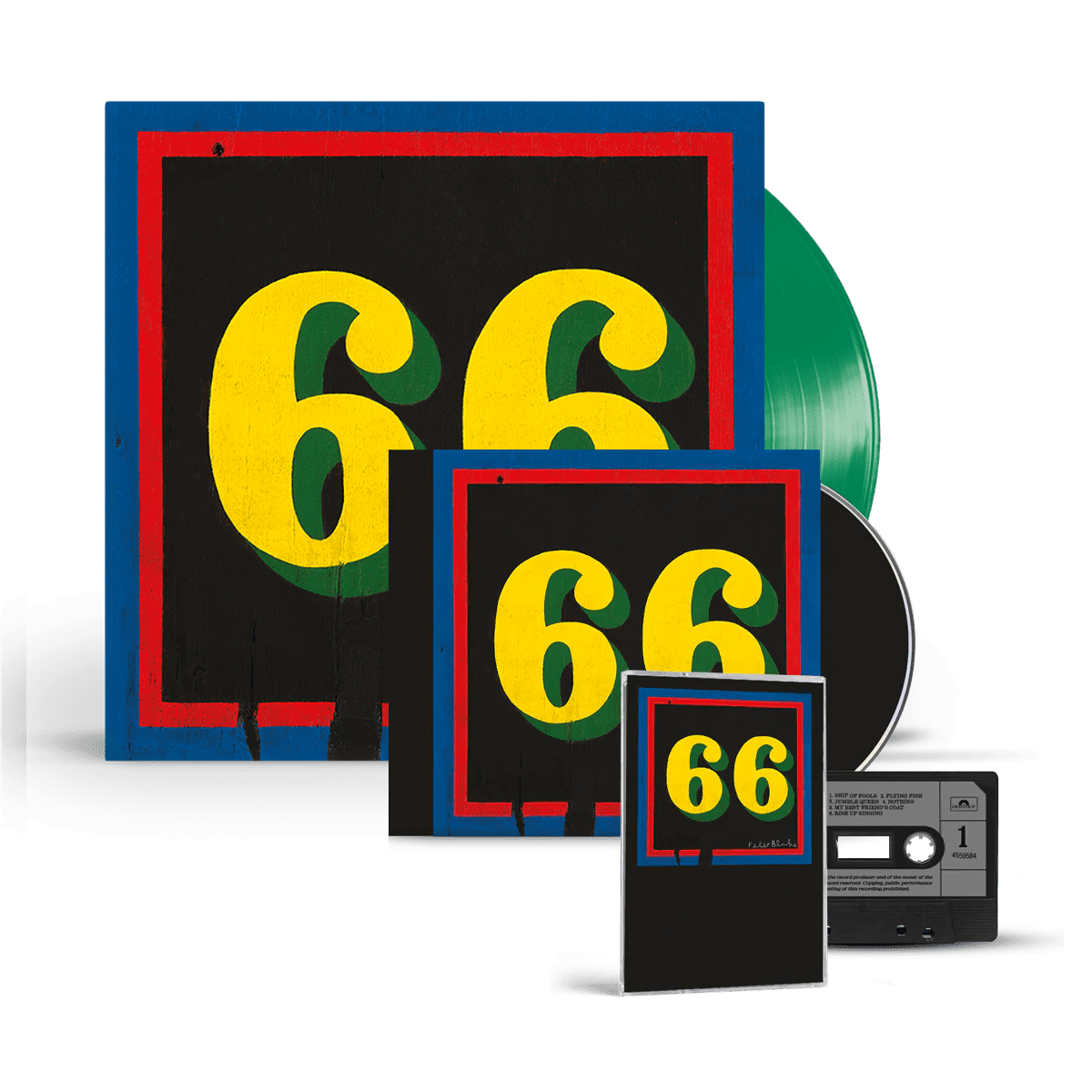 66: Exclusive Green Vinyl LP, CD + Cassette