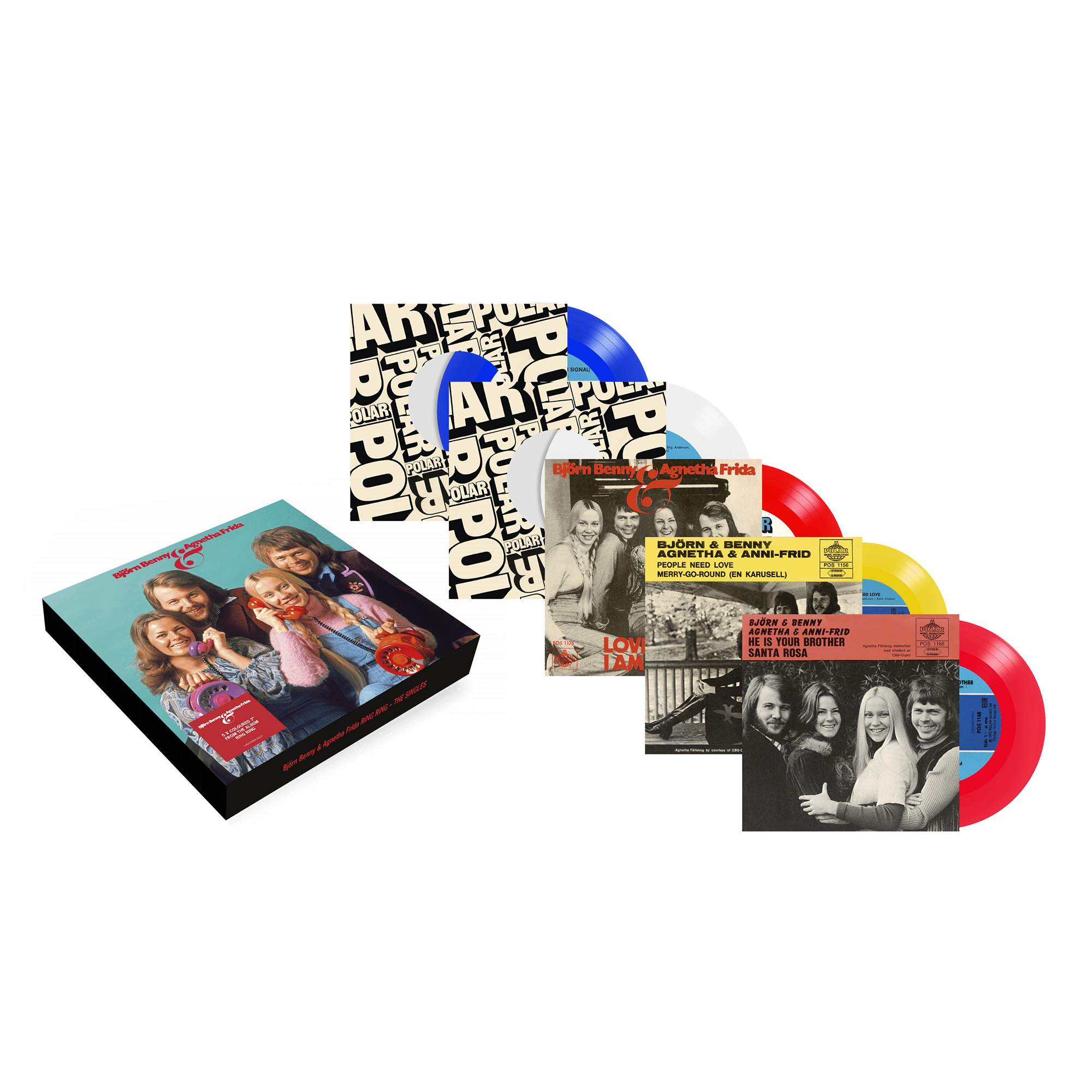 Ring Ring (50th Anniversary): Exclusive 5 x 7" Colour Vinyl Box Set