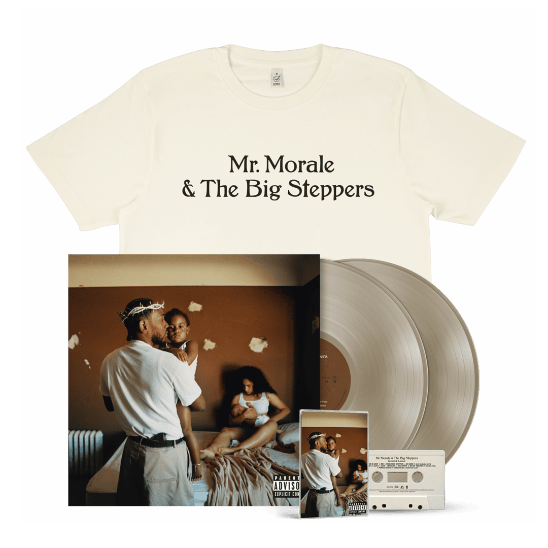 Mr. Morale & The Big Steppers: Exclusive 2LP, Cassette & T-Shirt (Cream) Bundle