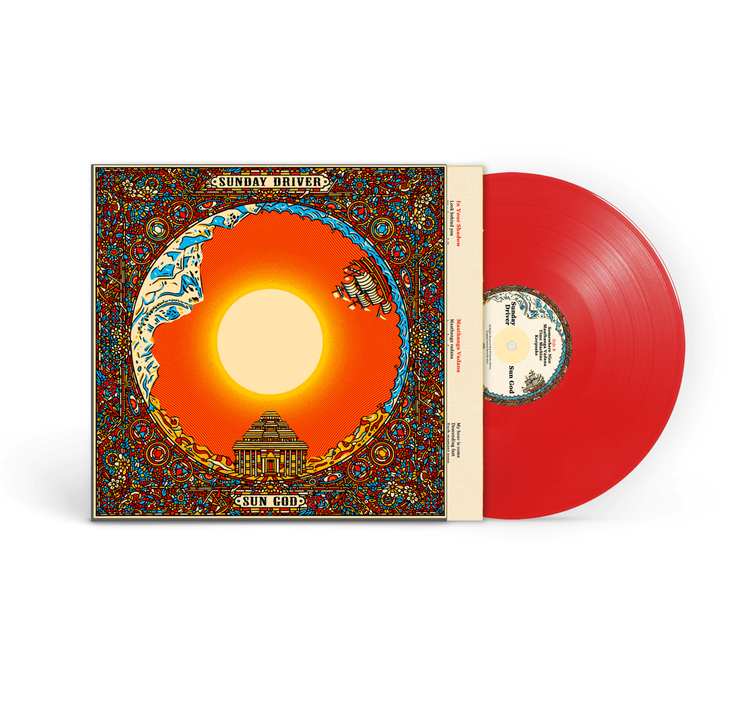 Sun God: Limited Translucent Fire Red Vinyl LP w/ Signed Insert