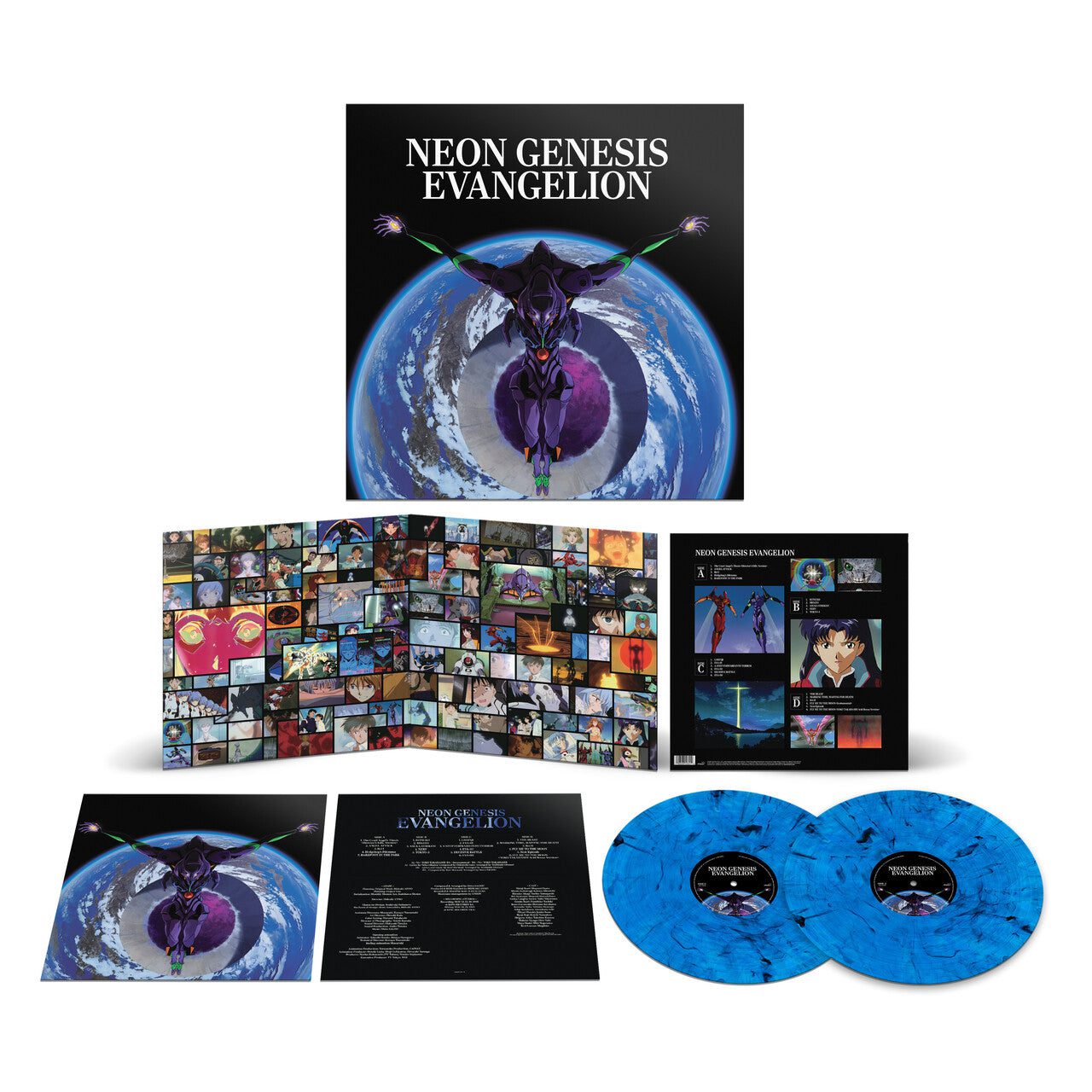 Neon Genesis Evangelion (Original Series Soundtrack) : Limited Blue + Black Marbled Vinyl 2LP - Image 4