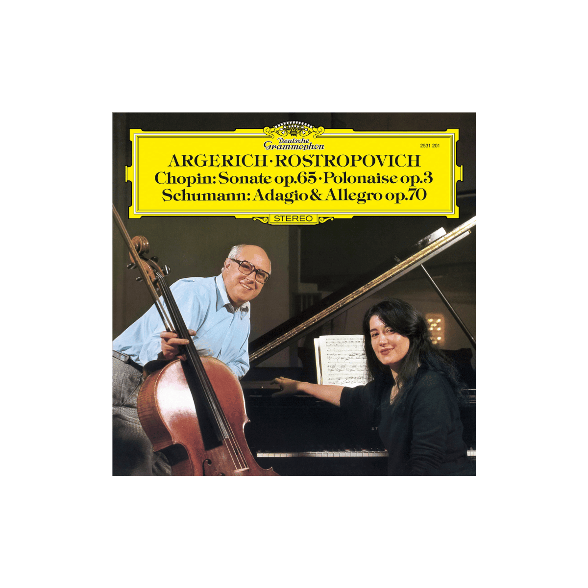 Chopin: Cello Sonata in G Minor, Op. 65; Introduction & Polonaise brillante, Op. 3 / Schumann: Adagio & Allegro in A-Flat Major, Op. 70 - Original Source Vinyl - Image 2