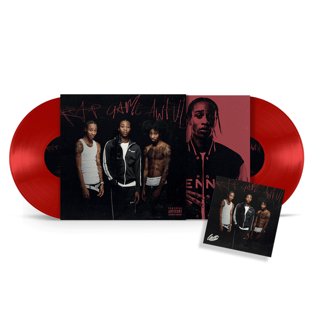 Rap Game Awful: Red Vinyl 2LP + Signed Art Card