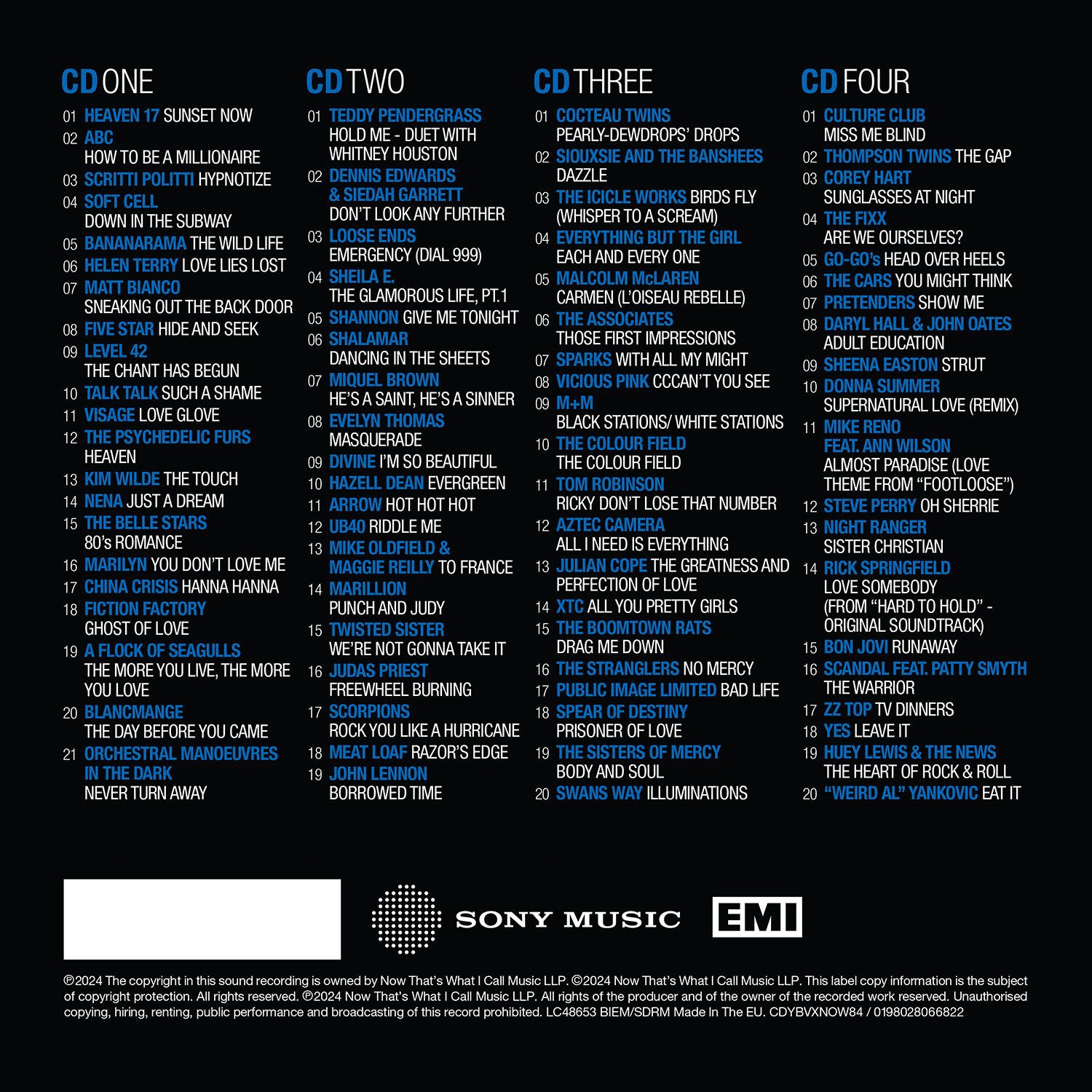 NOW Yearbook – THE VAULT: 1984 (Special Edition 4CD) - Image 2